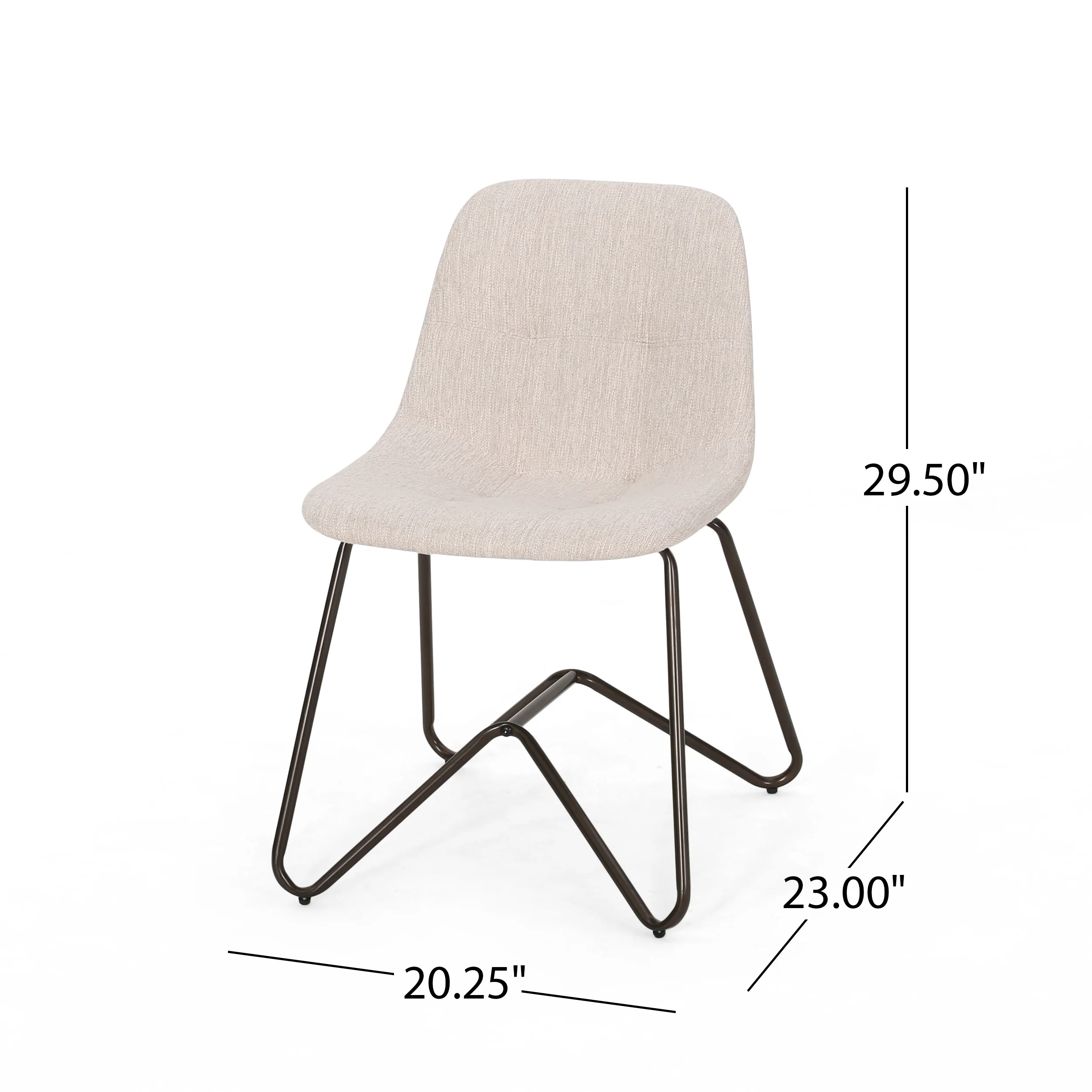 Mailee Fabric Dining Chair (Set of 2) - furnishings