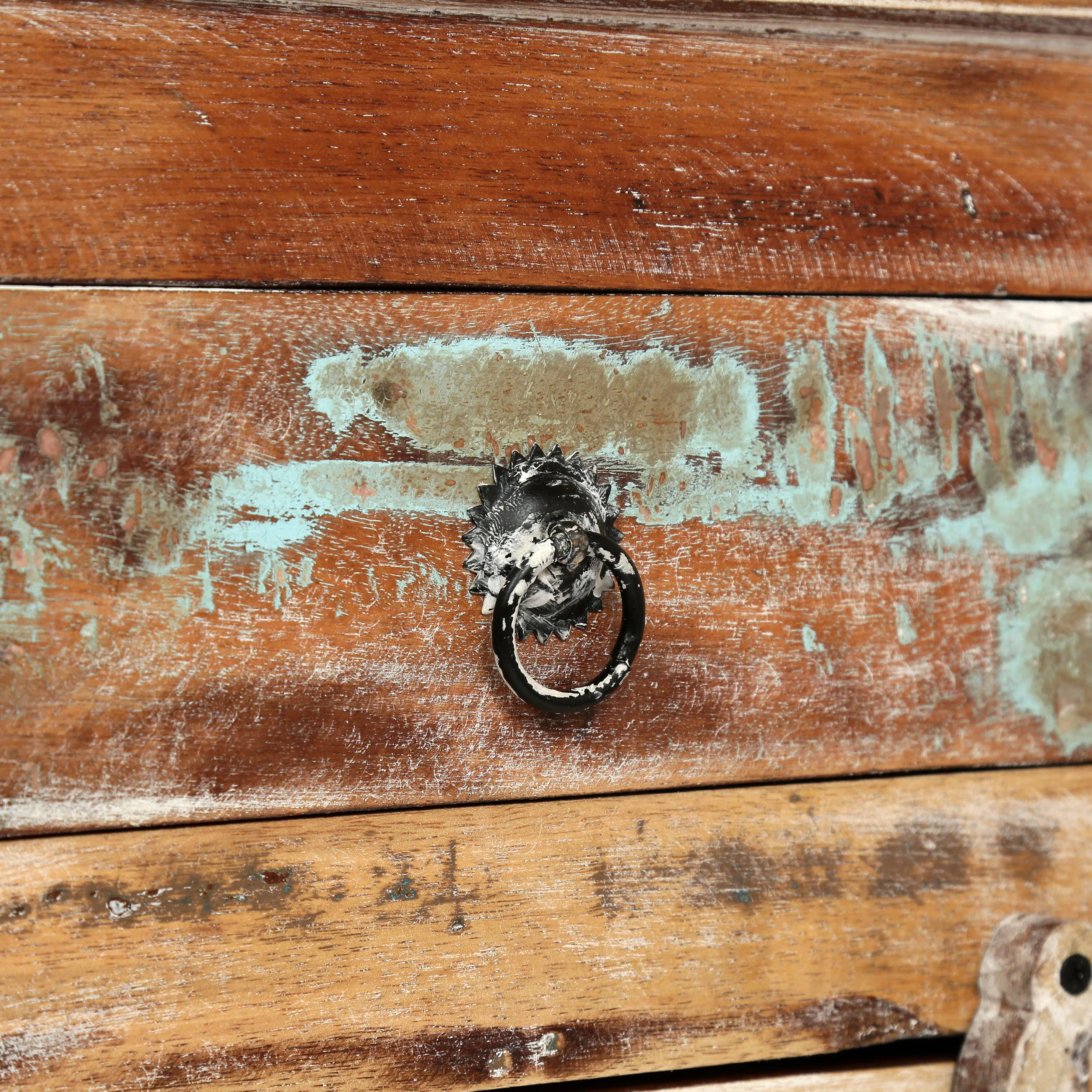 Screven Boho Handcrafted Wood Nightstand - furnishings