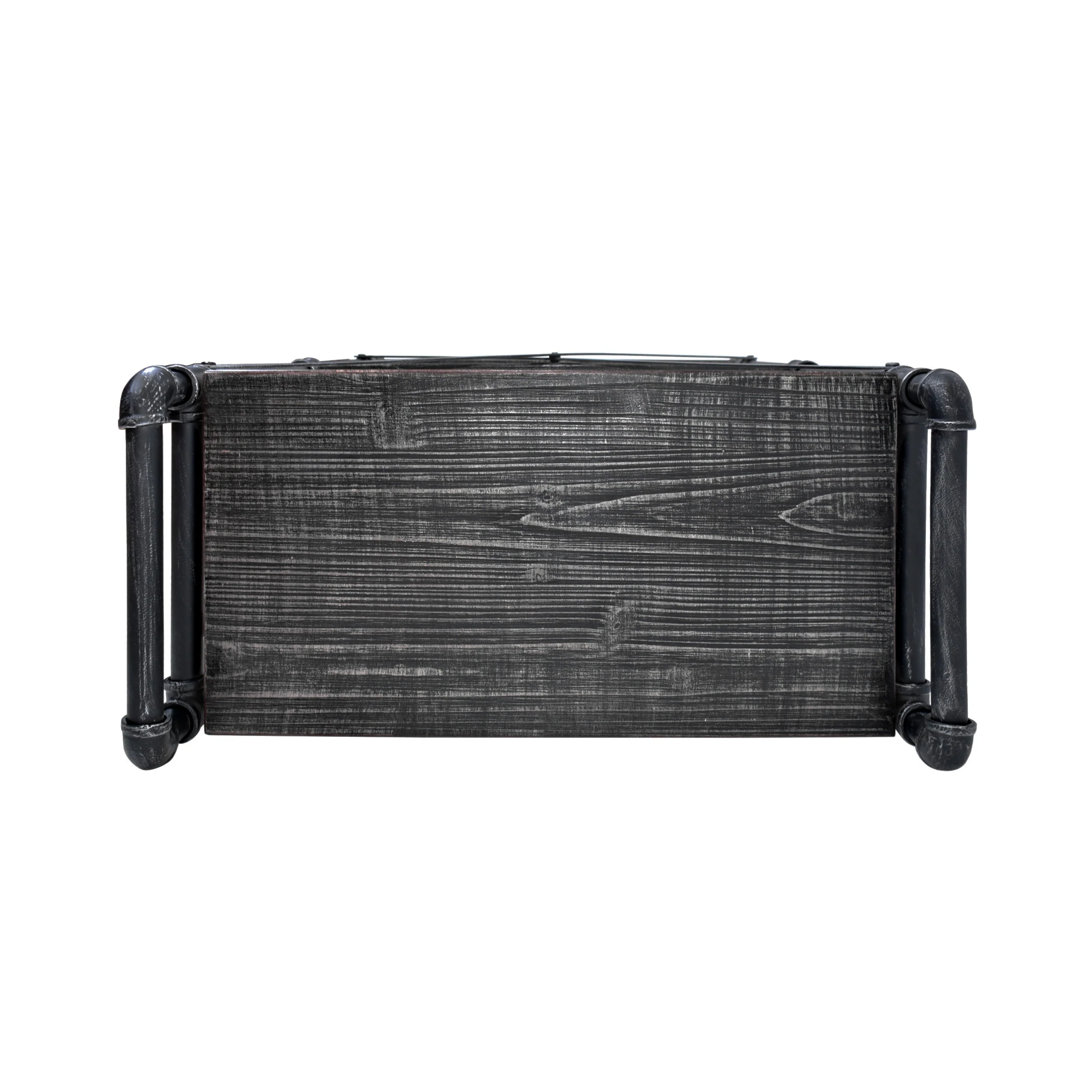 Bleckley Industrial Pipe Design 3-Shelf Etagere Bookcase - furnishings