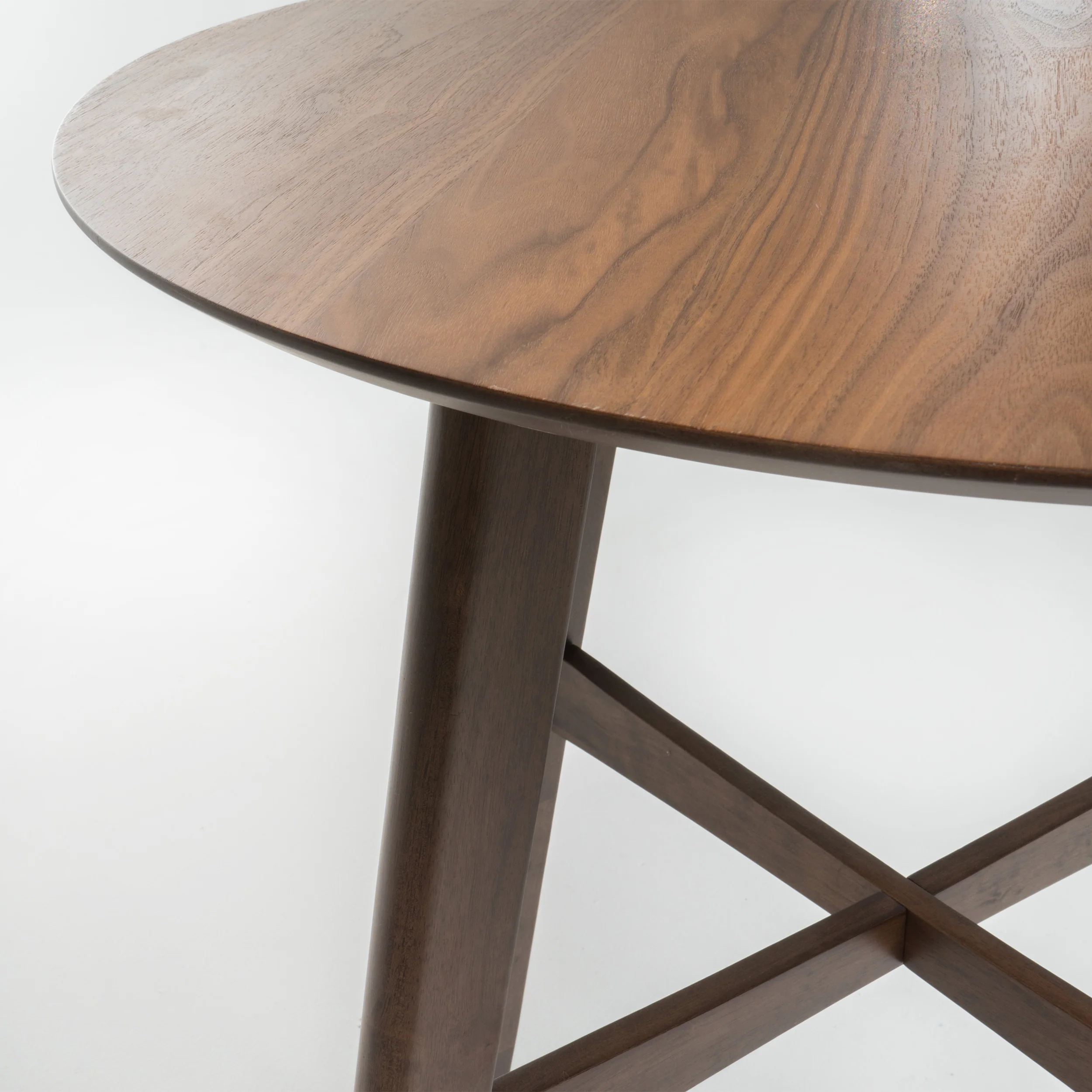 Margaret Wood Finish Circular 5 Piece Bar Height Dining Set - furnishings