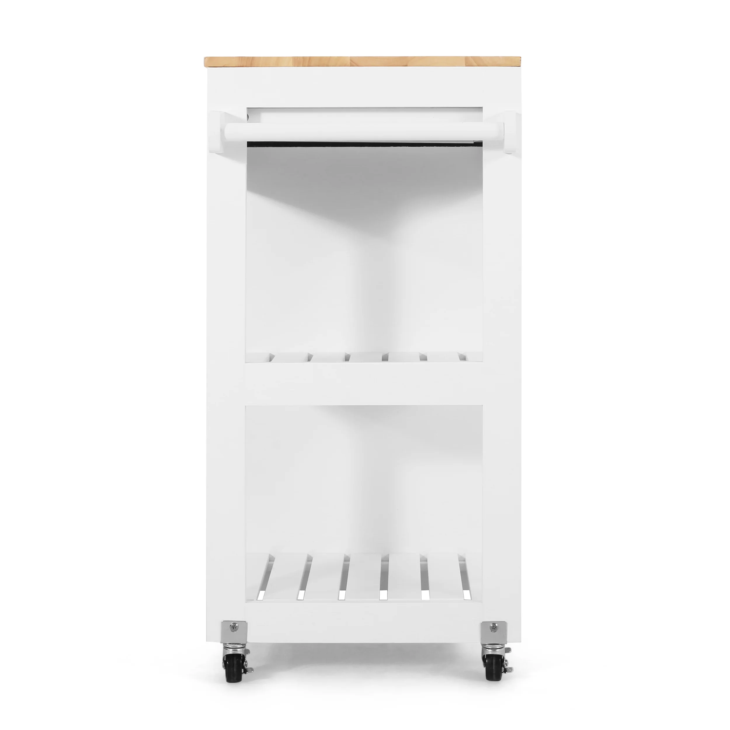 Lanier Kitchen Cart with Wheels - furnishings