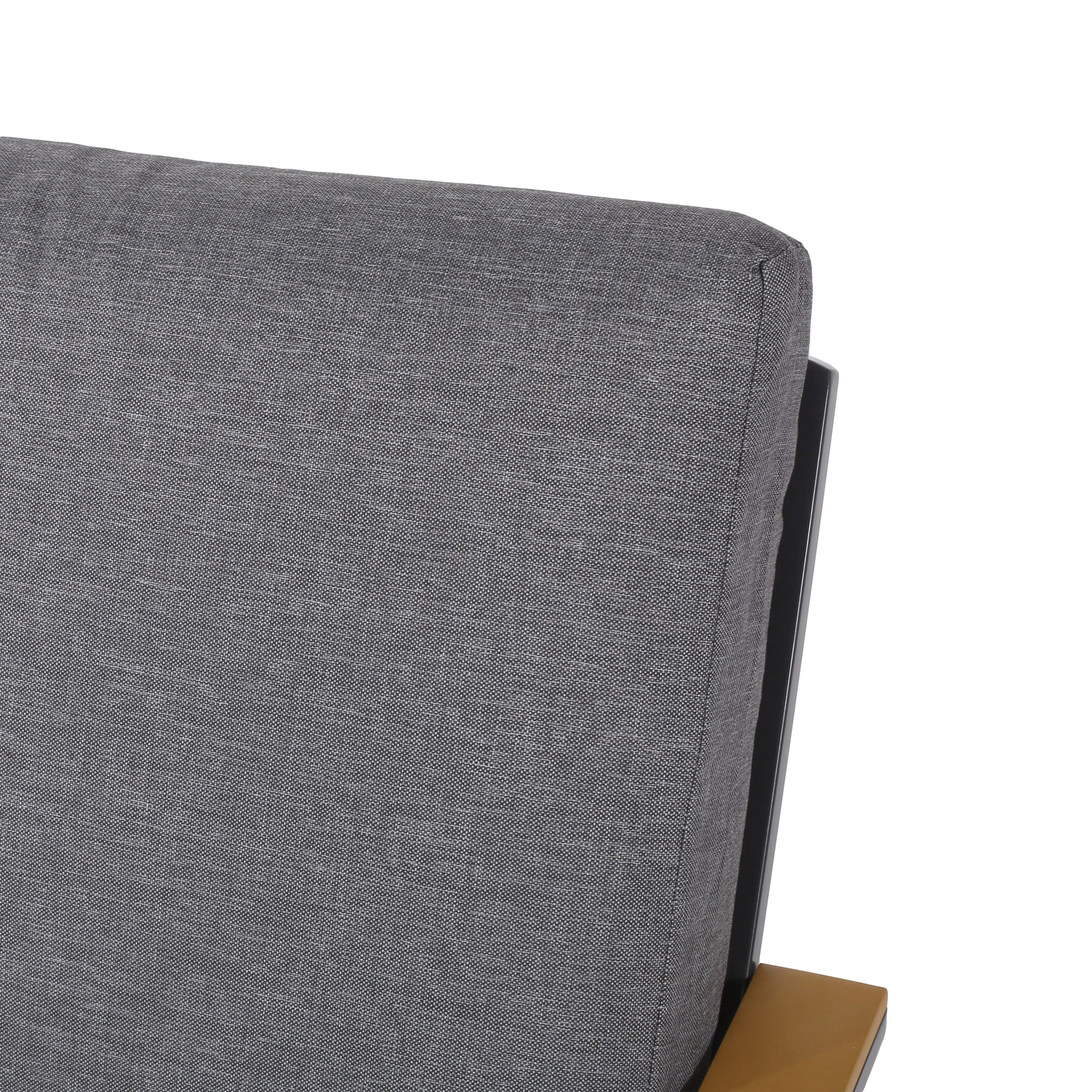 Mathias Outdoor 4 Piece Aluminum and Faux Wood Chat Set with Cushions - furnishings