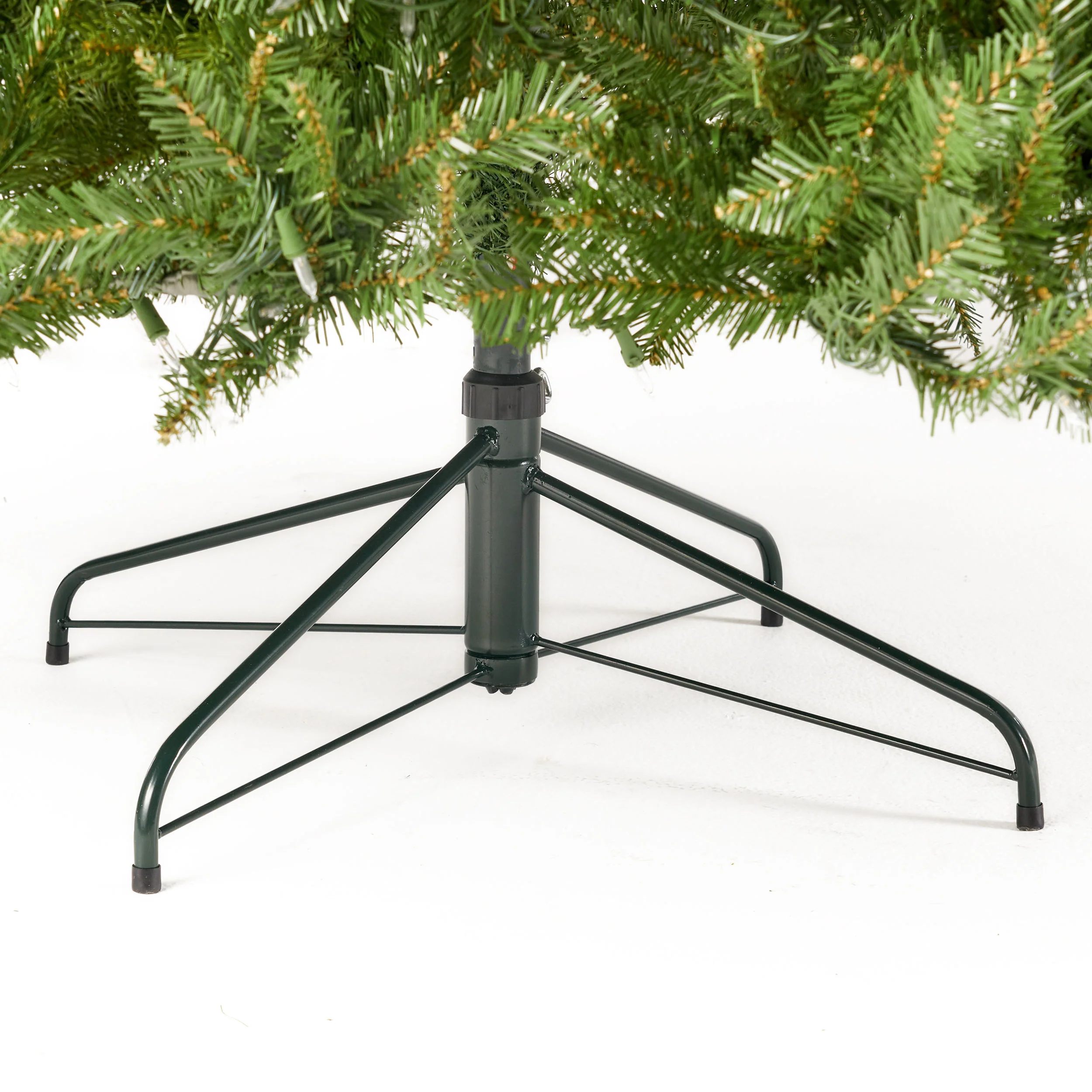 9-foot Fraser Fir Pre-Lit Clear LED Hinged Artificial Christmas Tree - furnishings