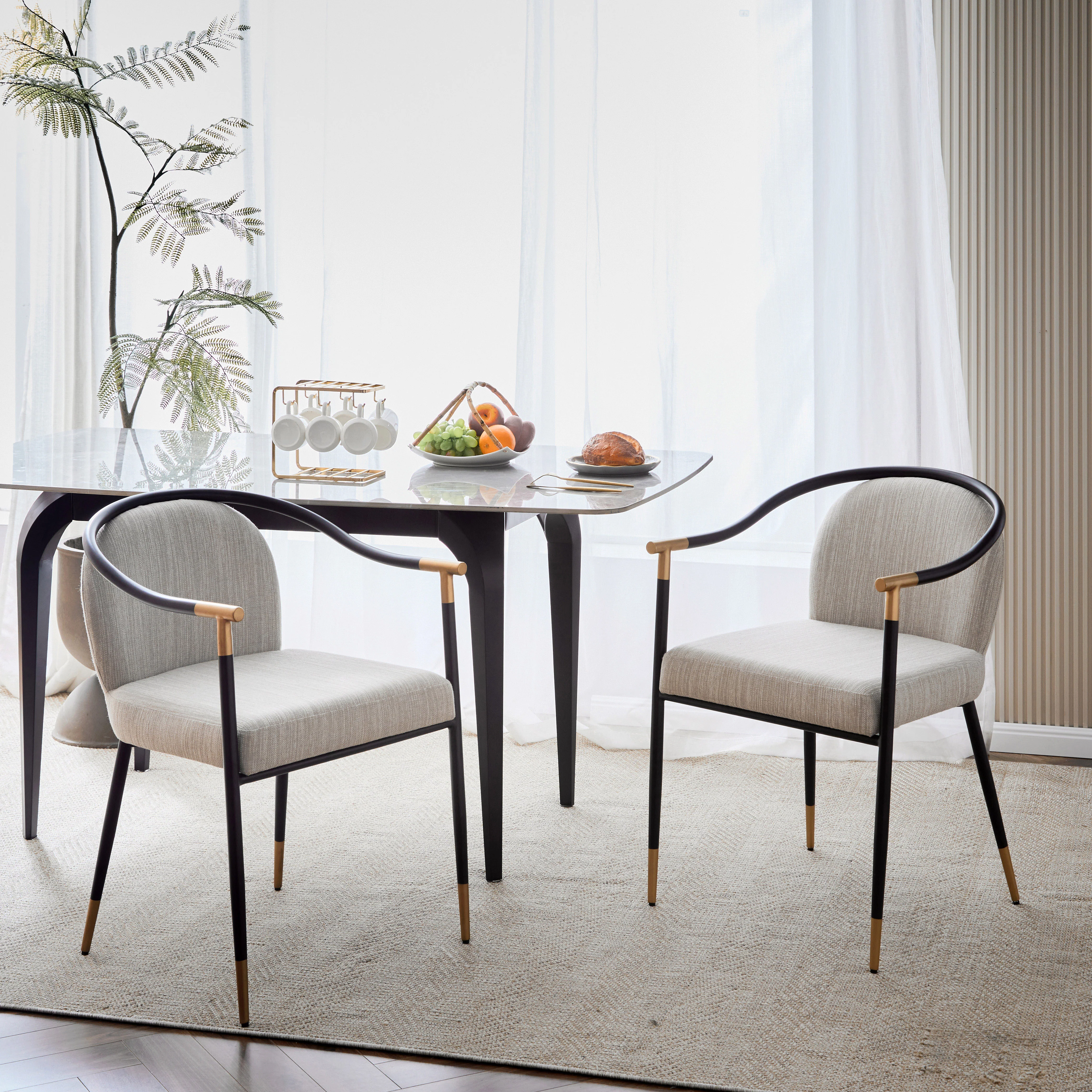 Auvia Modern Upholstered Cushioned Dining Chair - furnishings