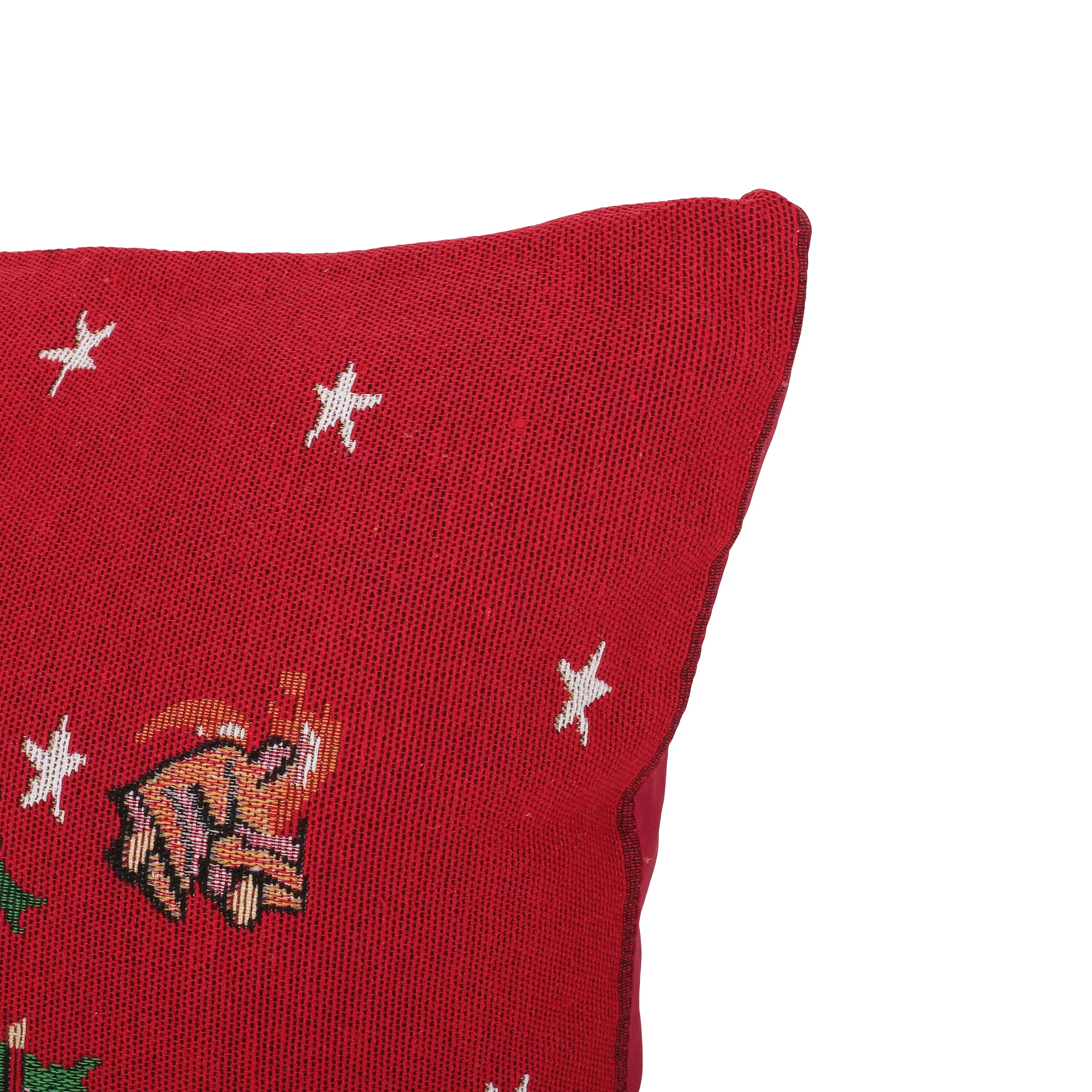 Benoit Modern Fabric Christmas Throw Pillow Cover - furnishings
