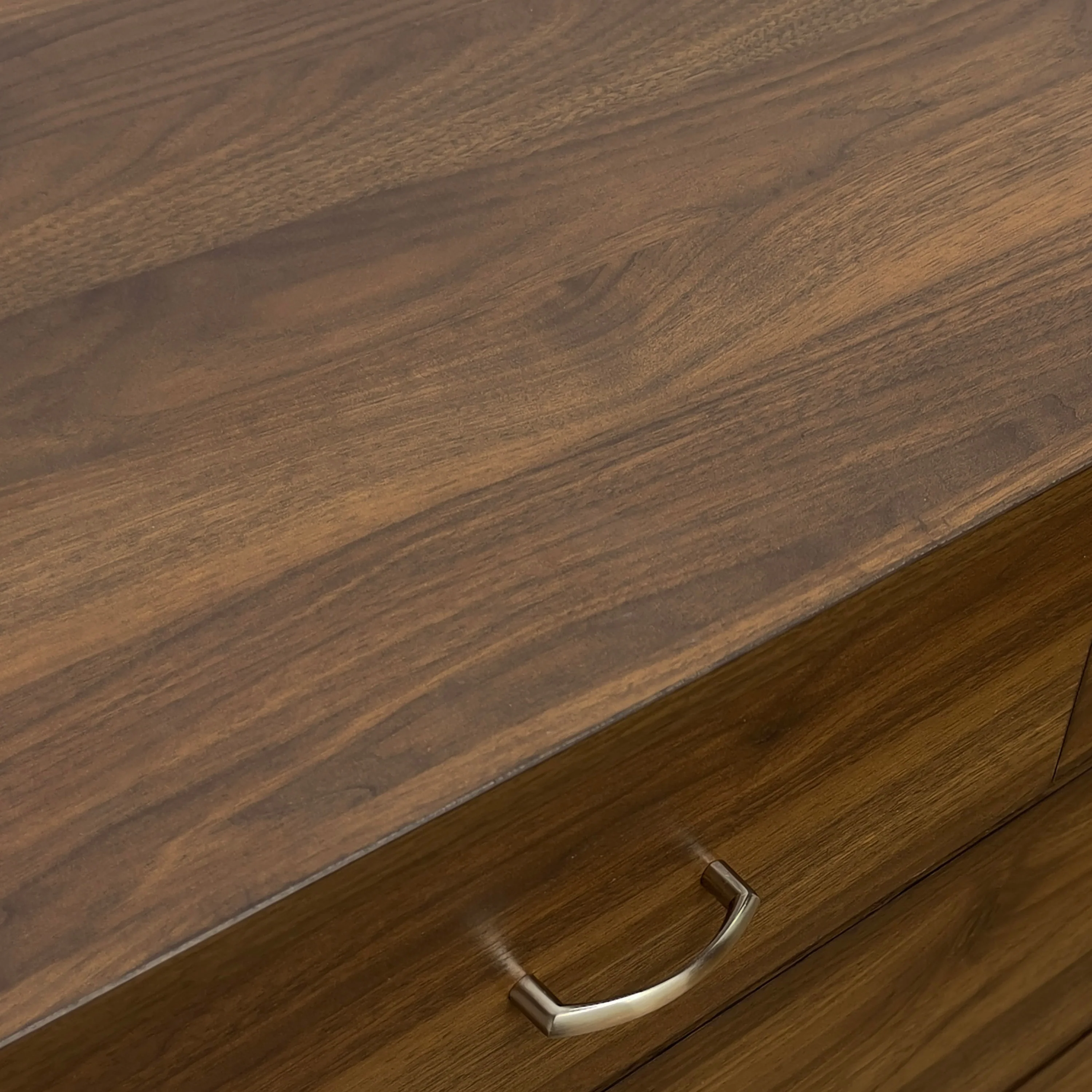 Wilbur Mid Century Wooden 3 Piece 5 Drawer Dresser and Nightstand Bedroom Set - furnishings