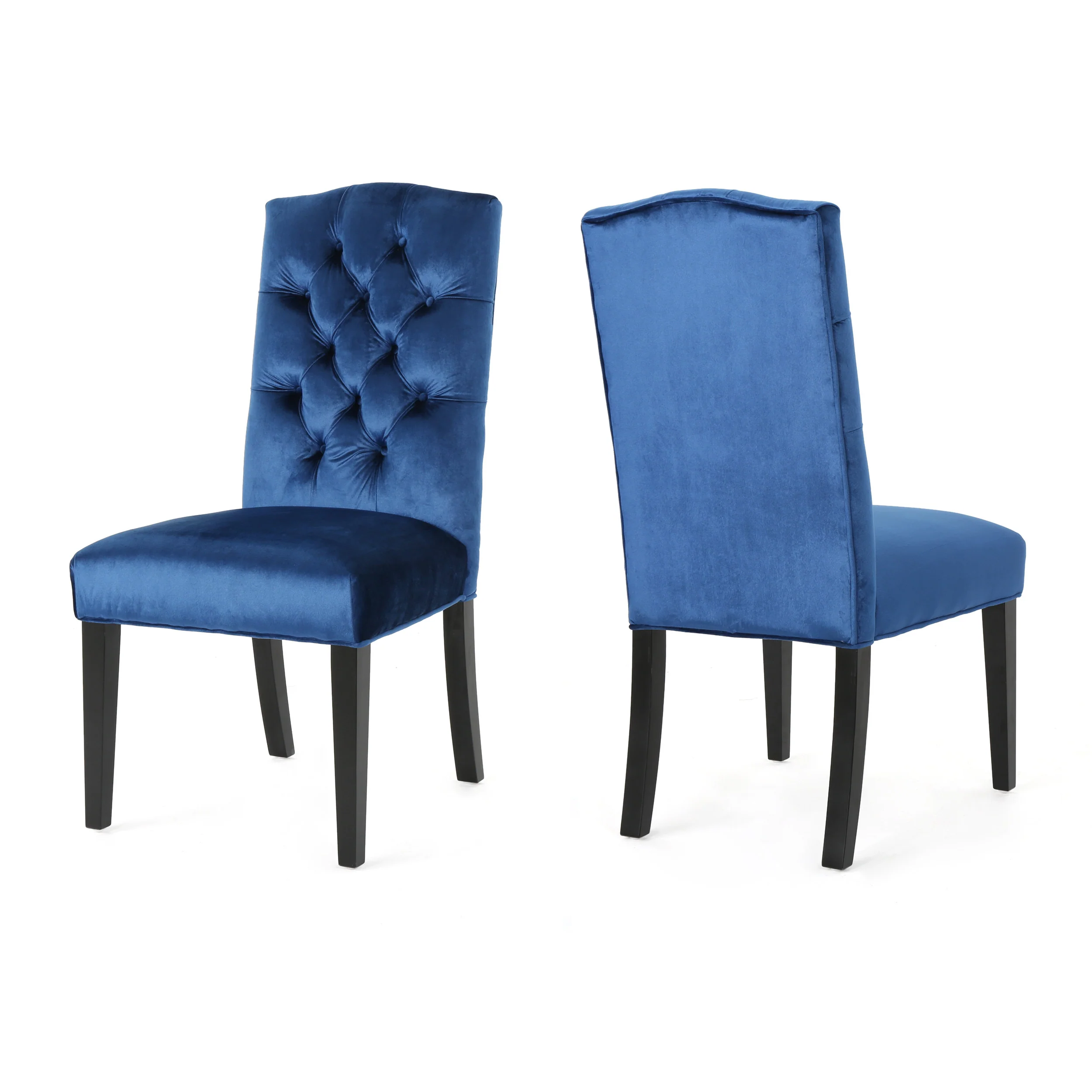 Joyce Traditional Crown Top New Velvet Dining Chairs (Set of 2) - furnishings