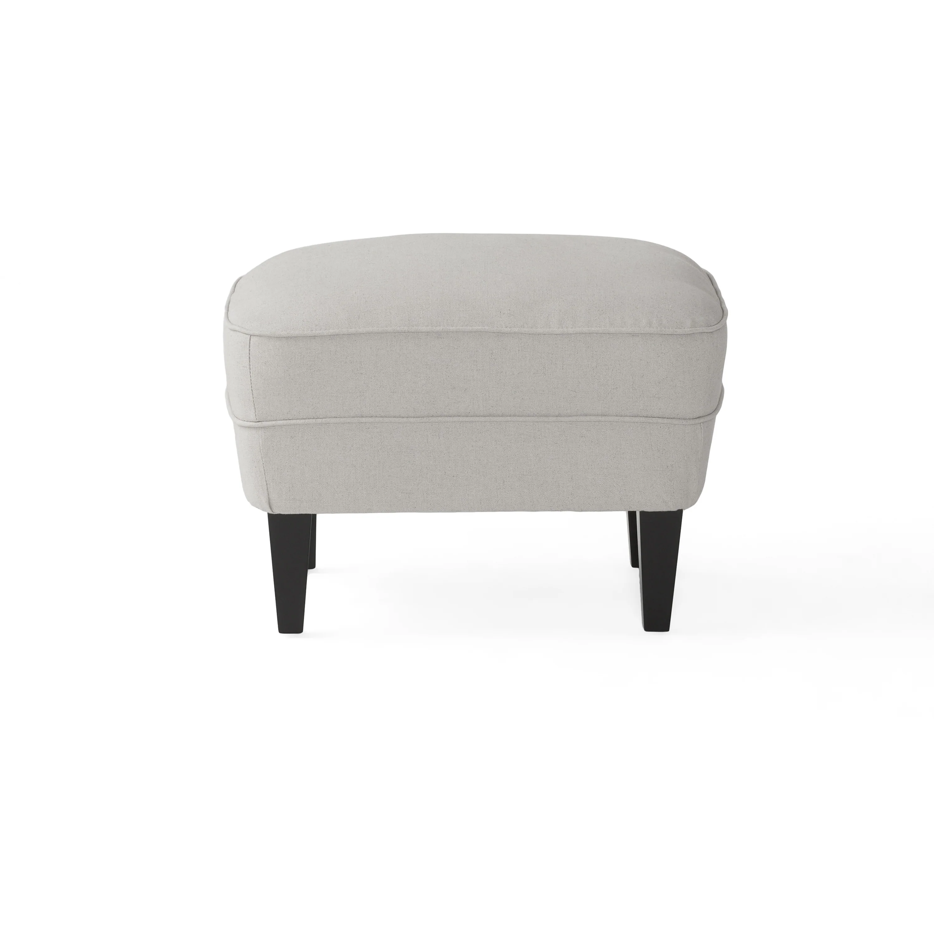 Teton Button Tufted Upholstered Club Chair With Footstool - furnishings