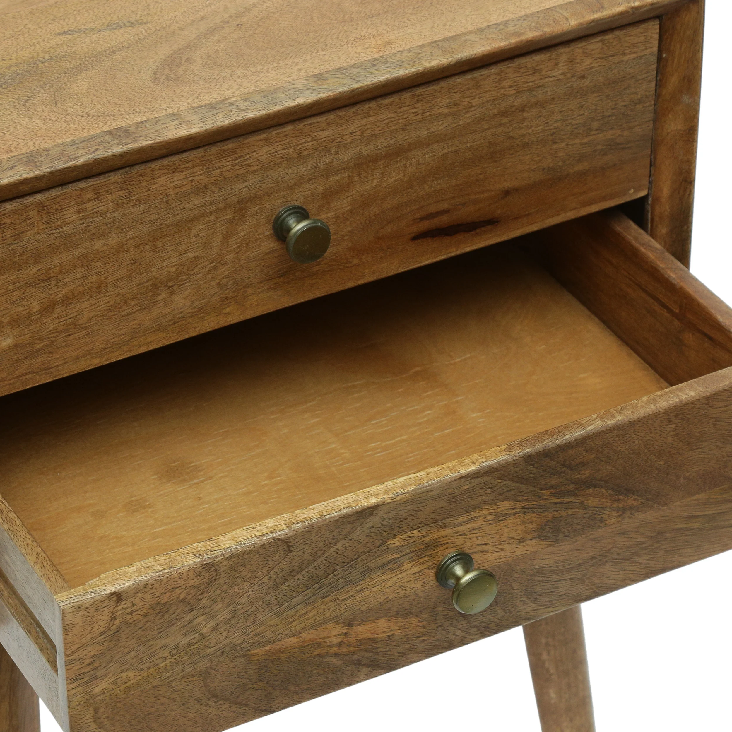 Cohutta Chafin Mid-Century Modern Handcrafted Mango Wood Side Table, Natural - furnishings