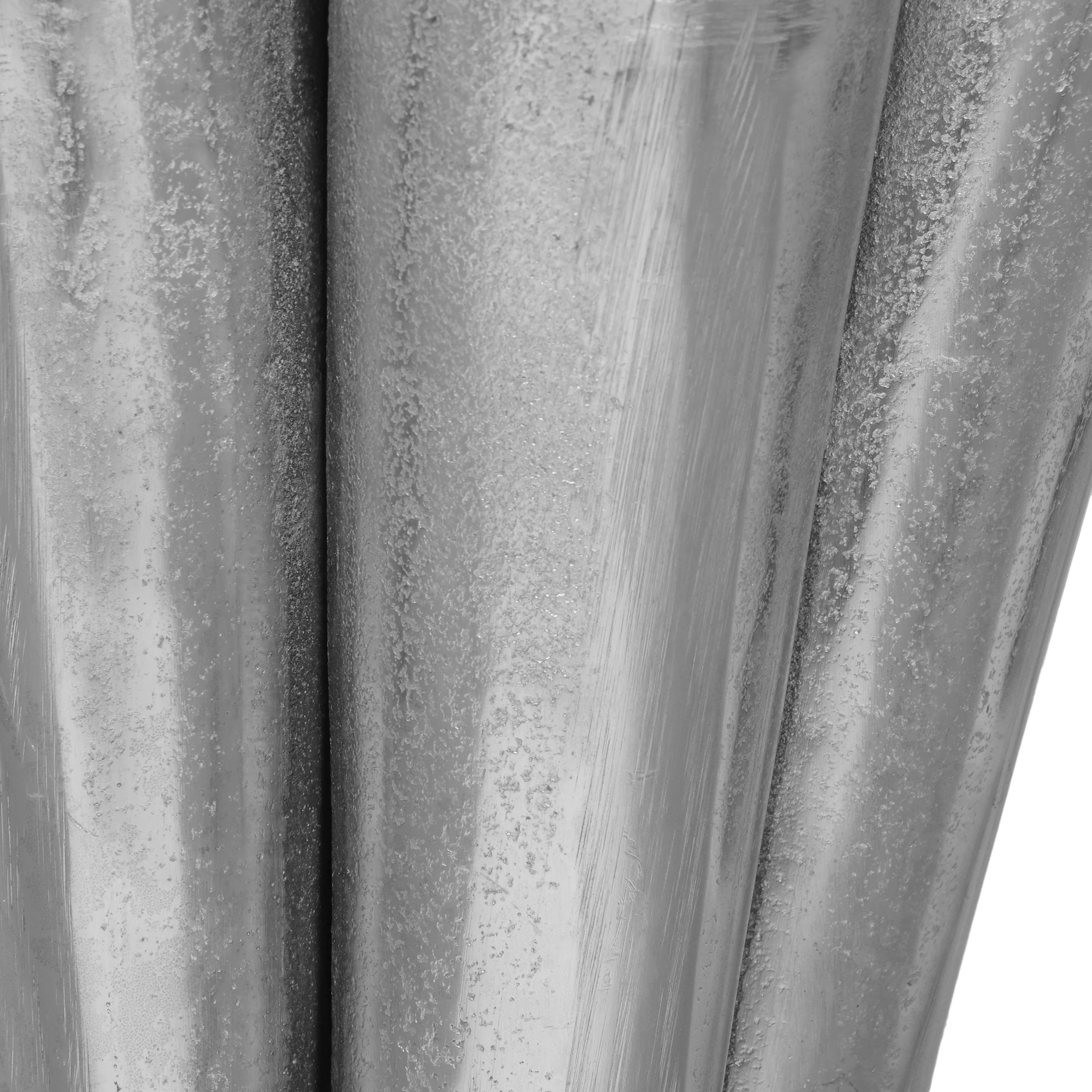 Ridgeway Handcrafted Aluminum Umbrella Stand Sculpture, Raw Nickel - furnishings