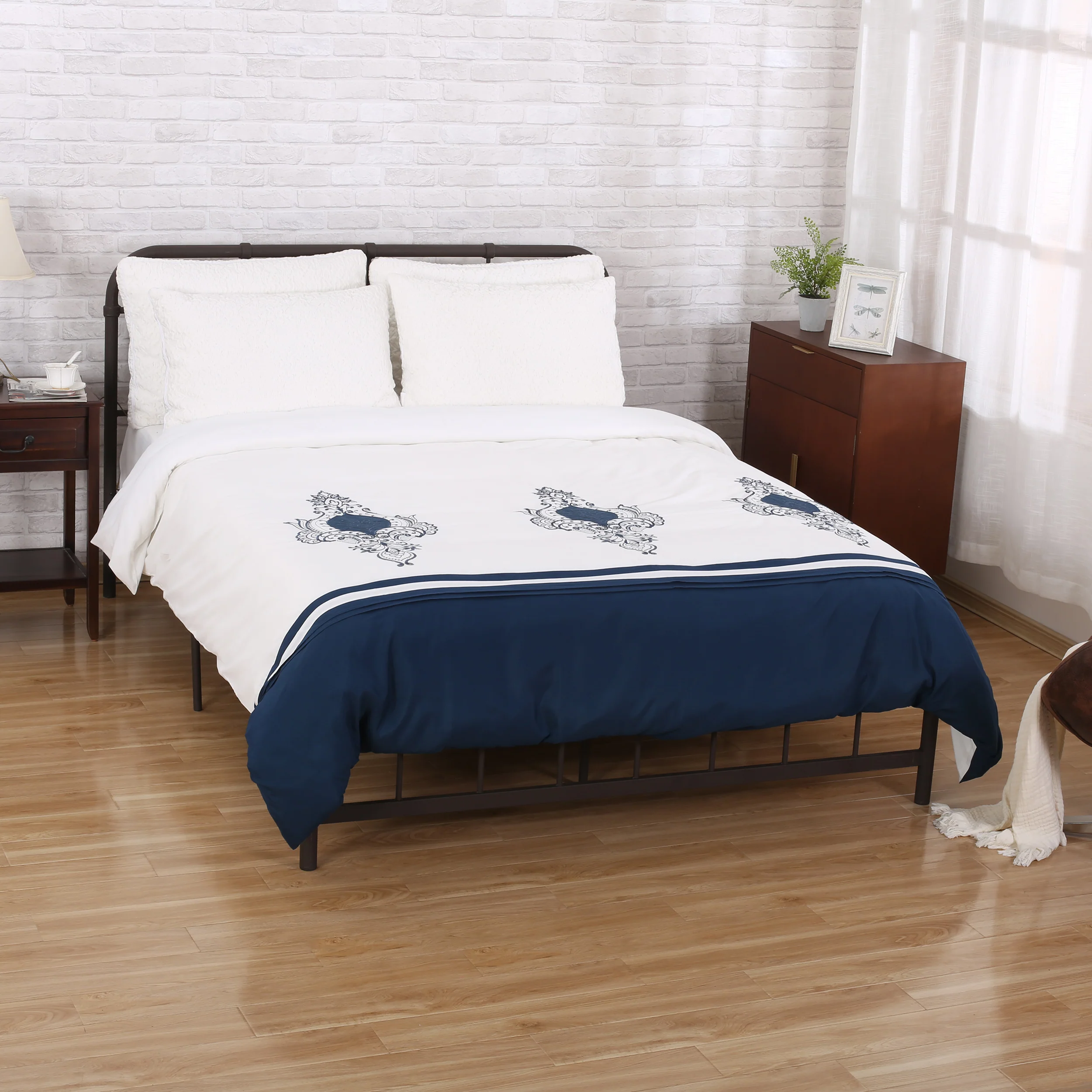 Bodhi Queen Size Fabric Duvet Cover - furnishings