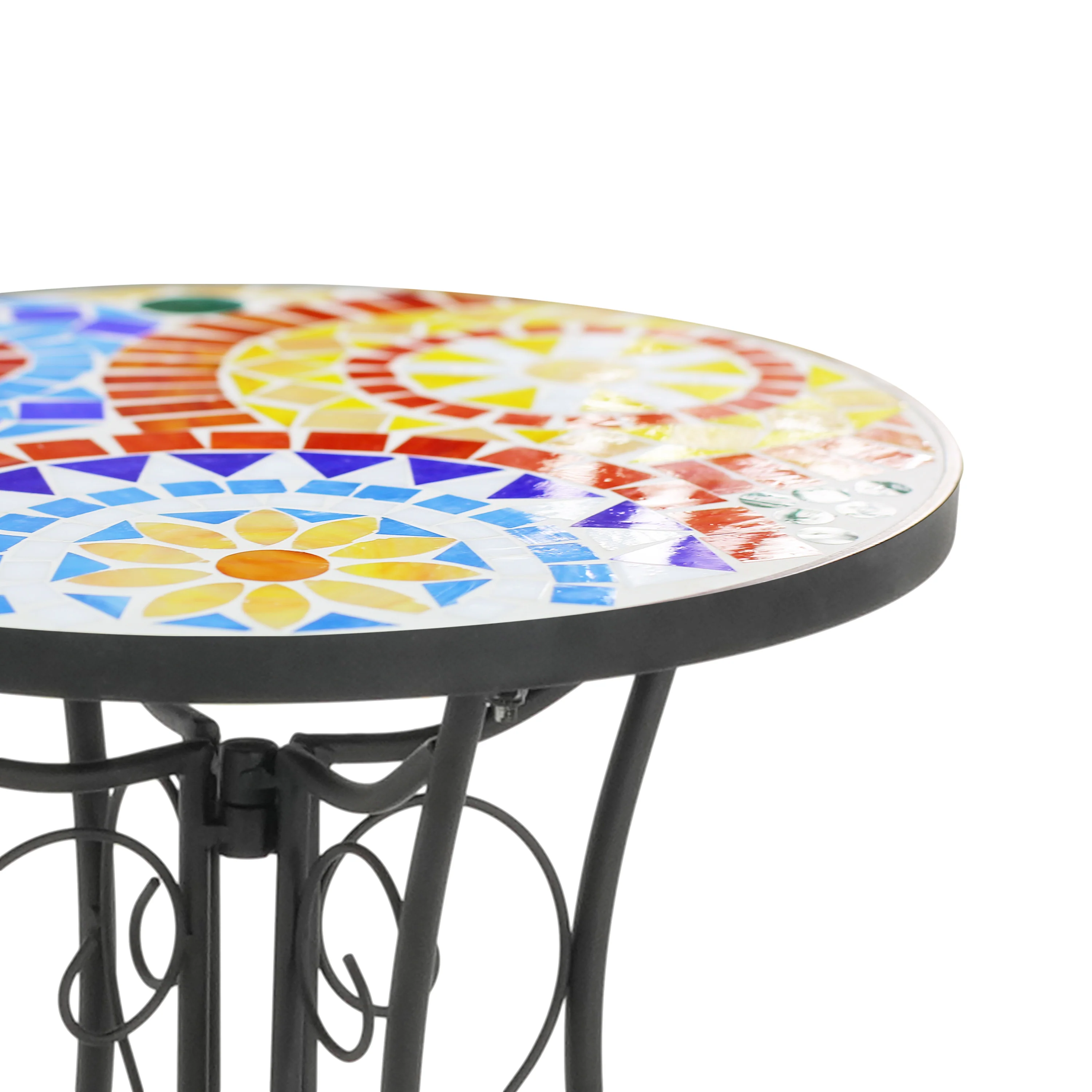 Thanee Outdoor Patio Round Side Table - furnishings