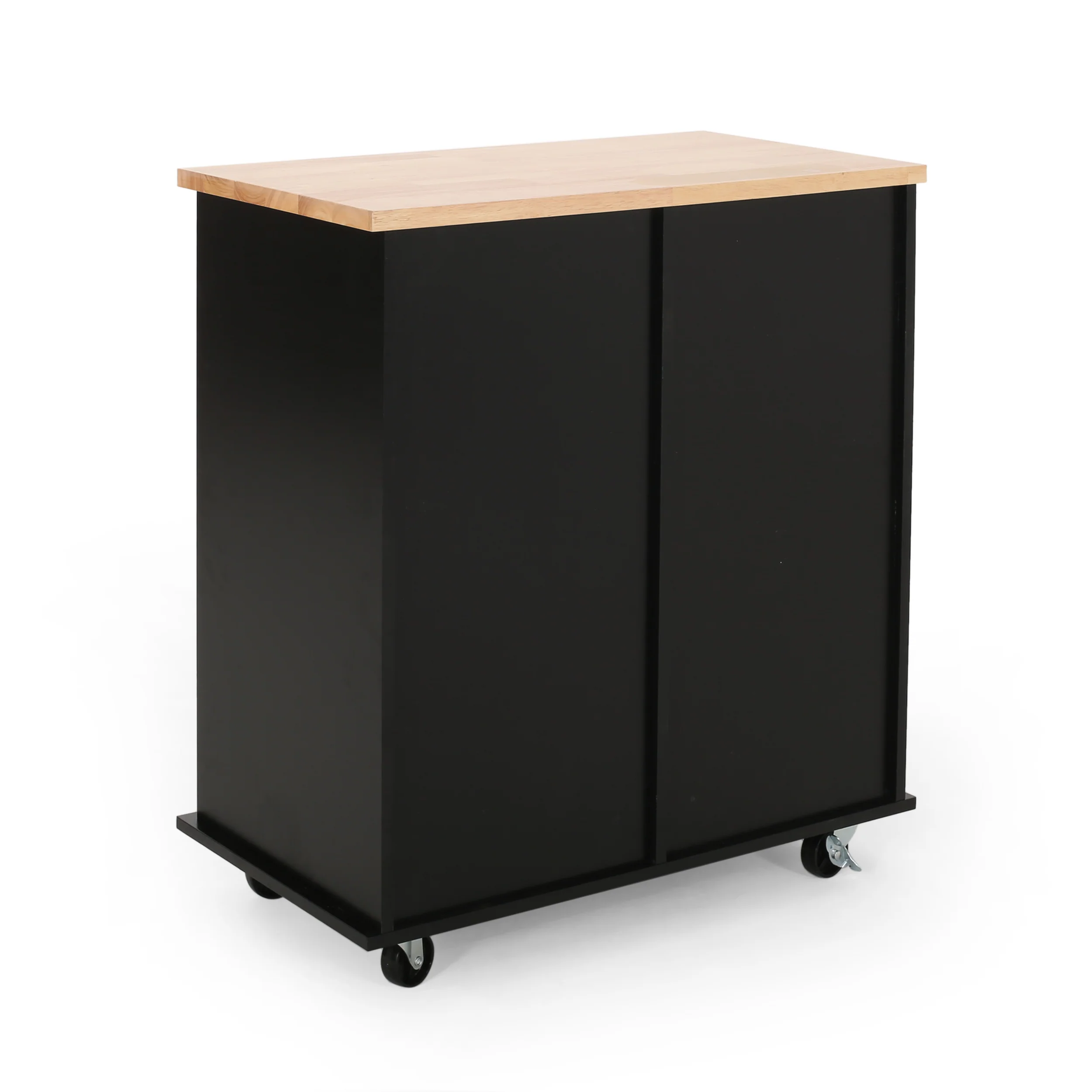 Yohaan Contemporary Kitchen Cart with Wheels - furnishings