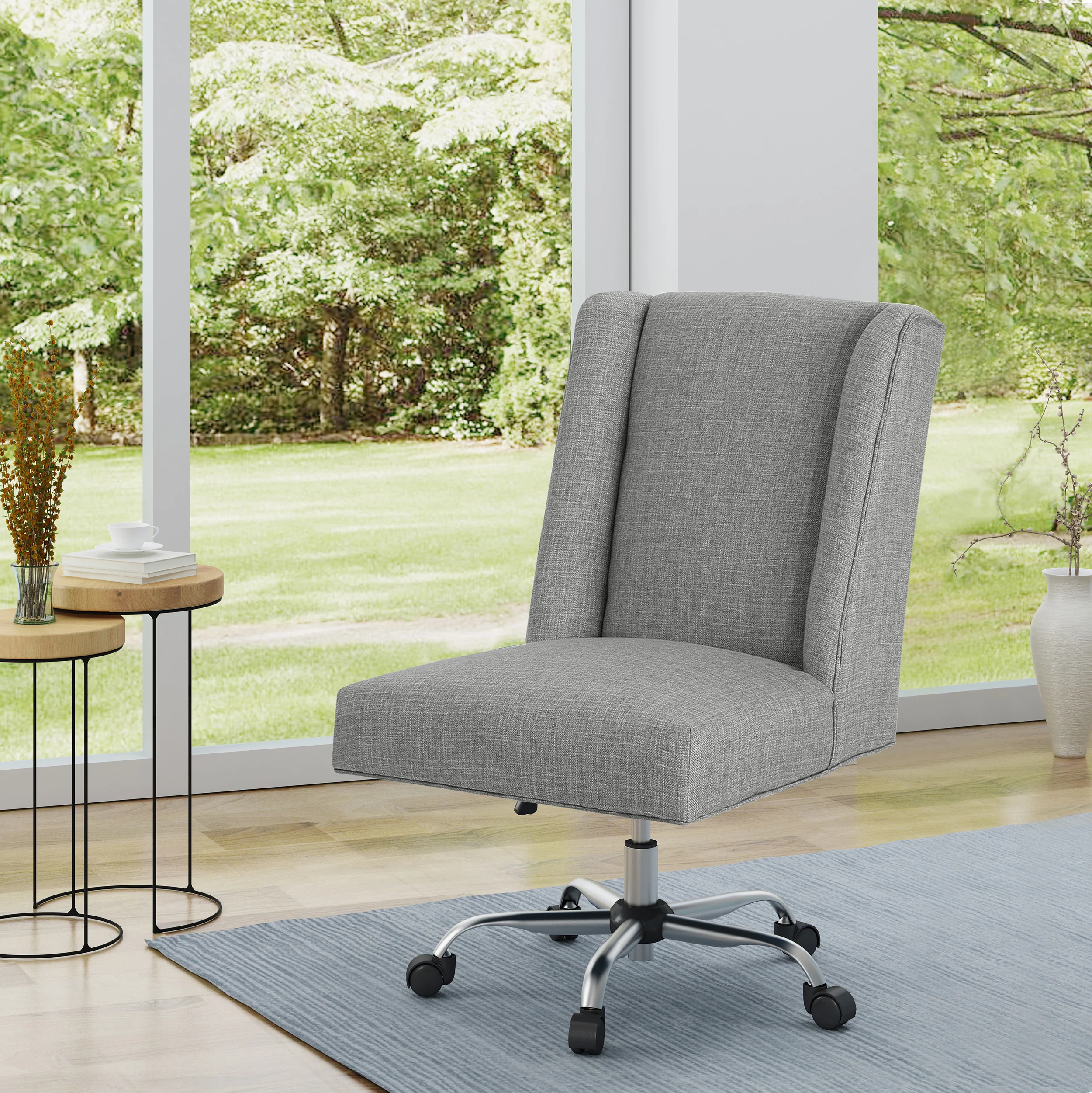 Tucker Adjustable Seat Height Home Office Chair w/ Casters - furnishings
