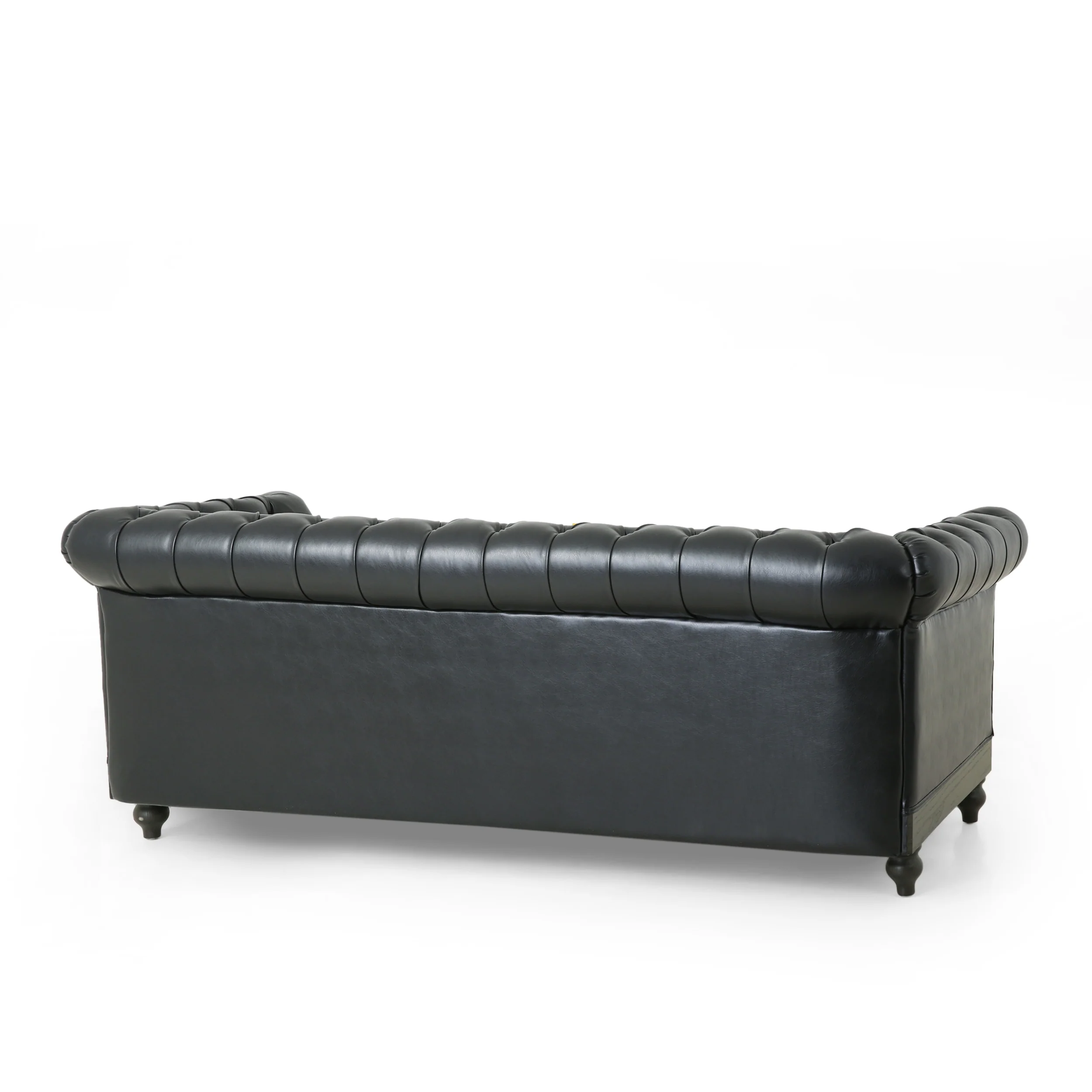 Kinzie Chesterfield Tufted 3 Seater Sofa with Nailhead Trim - furnishings