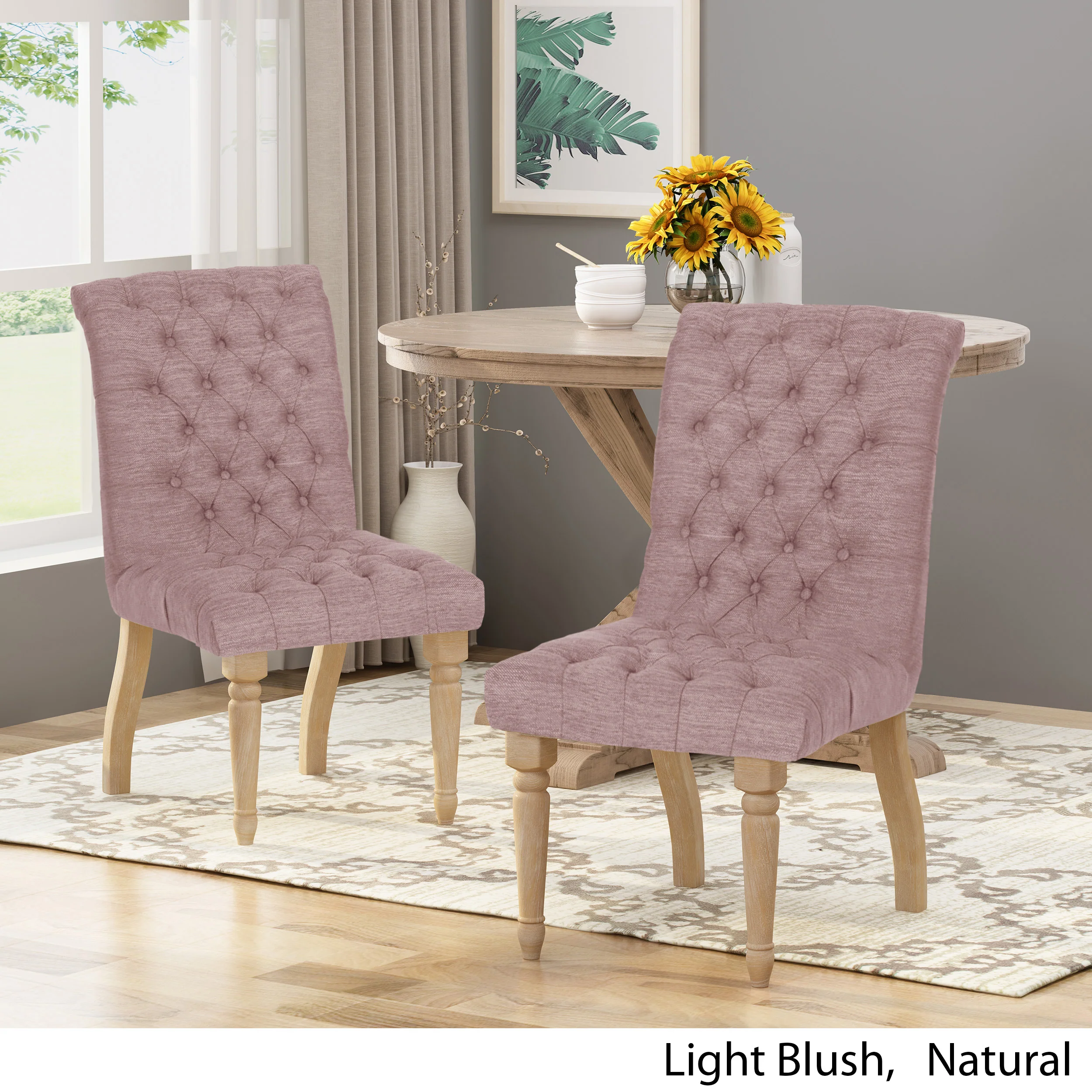 Terrance Tufted Fabric Dining Chair (Set of 2) - furnishings
