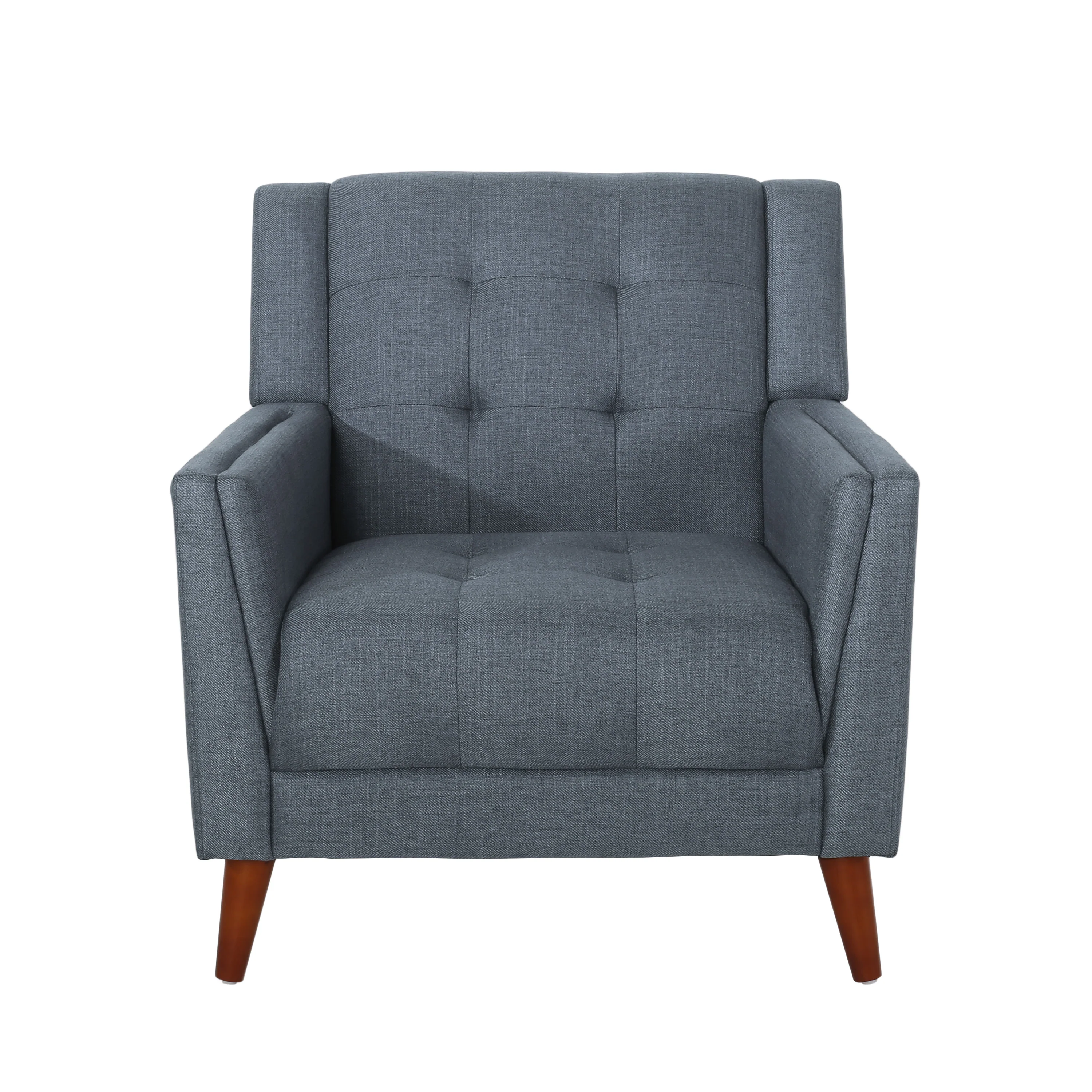 Anvith Mid Century Modern Fabric Arm Chair - furnishings