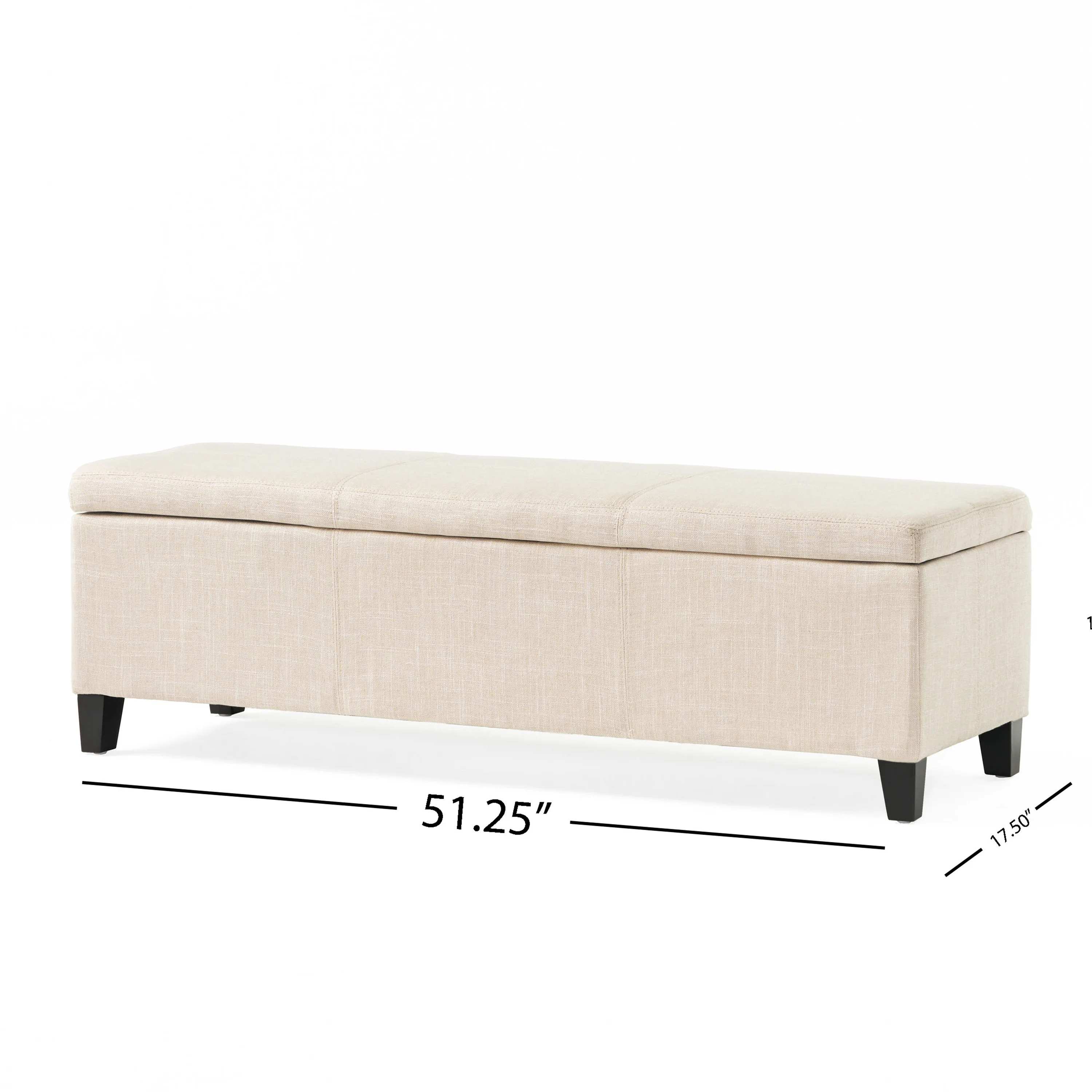 Rupert Upholstered Storage Ottoman Bench - furnishings