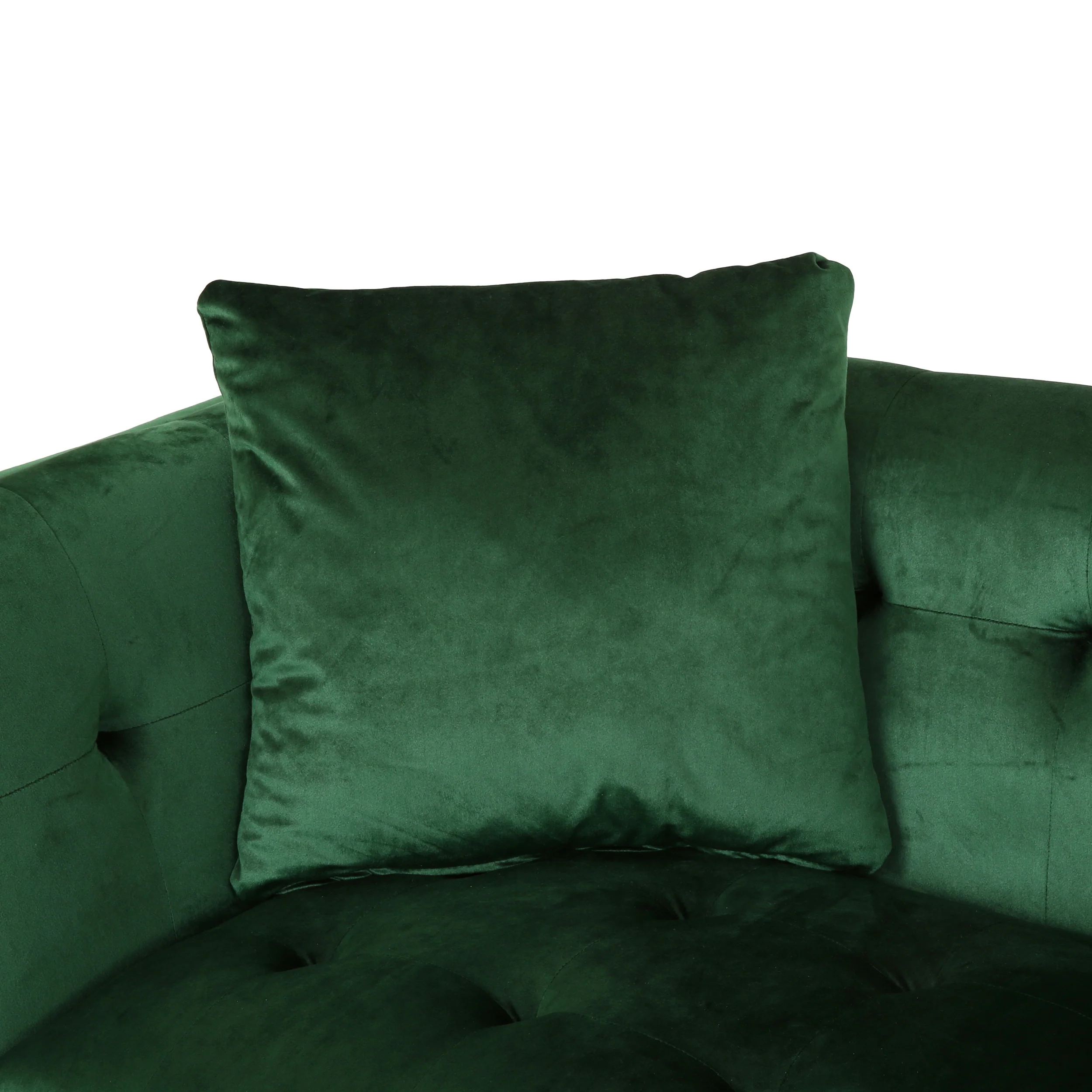 Ryliegh Modern Glam 3 Seater Velvet Sofa - furnishings