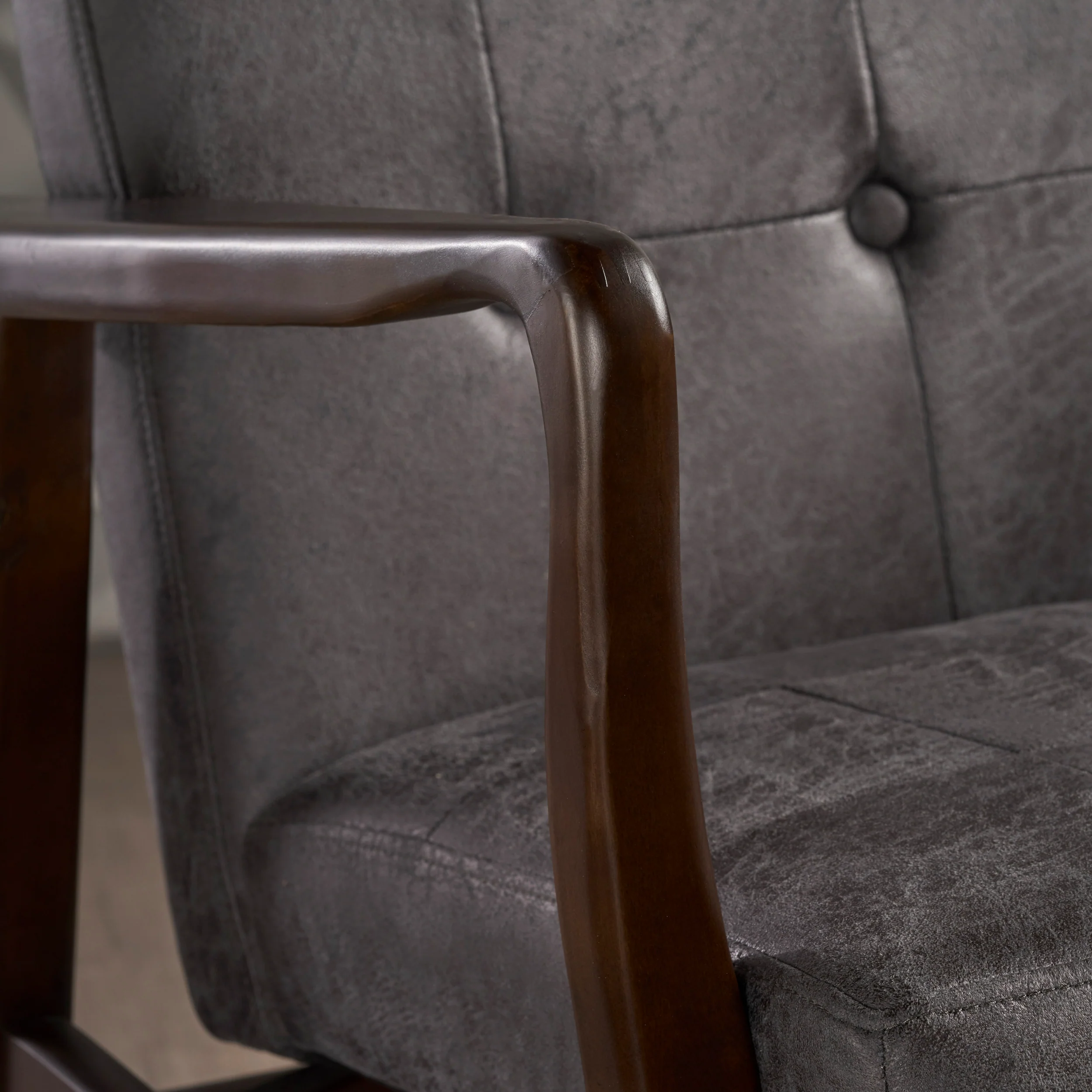 Callisto Mid Century Modern Microfiber Club Chair - furnishings