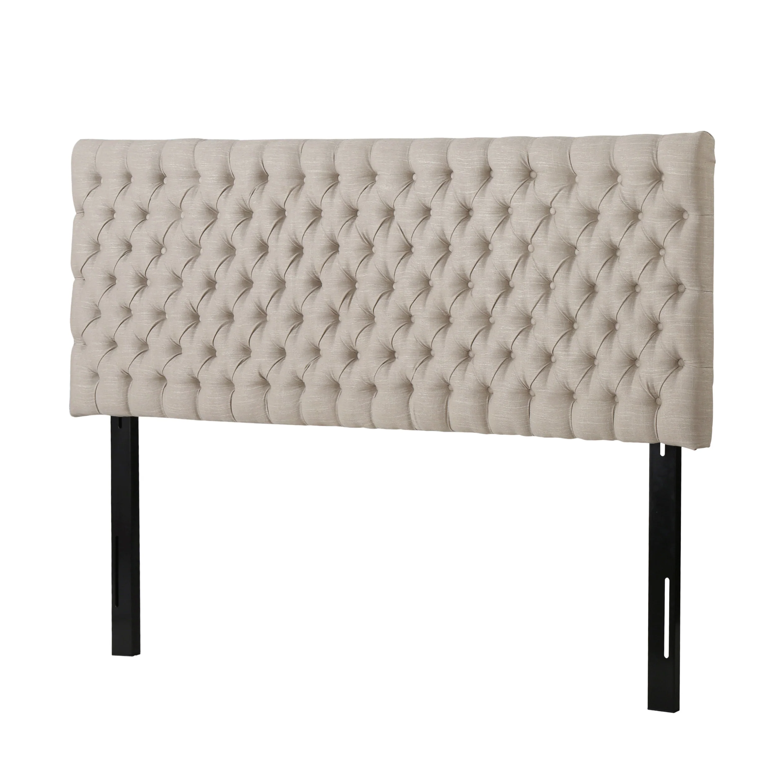 Cannes Adjustable King/ California King Fabric Headboard-Sand - furnishings