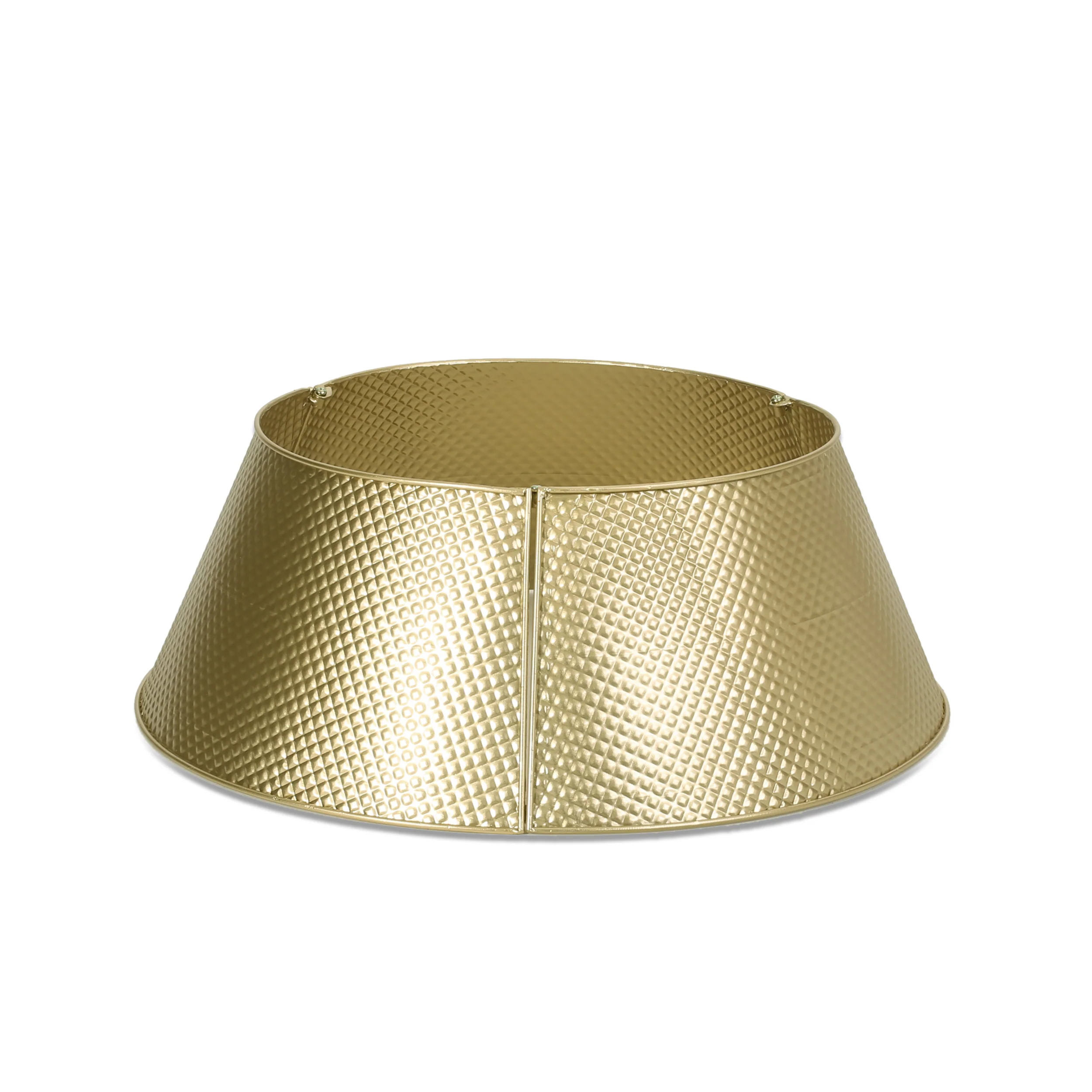 Rines Metal Christmas Tree Collar, Gold - furnishings