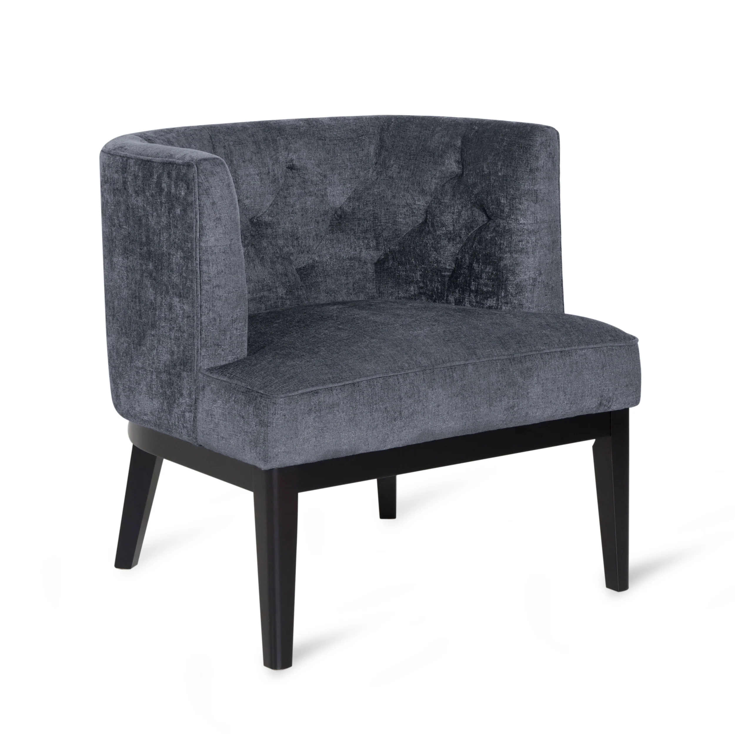 Evans Contemporary Fabric Tufted Accent Chair - furnishings