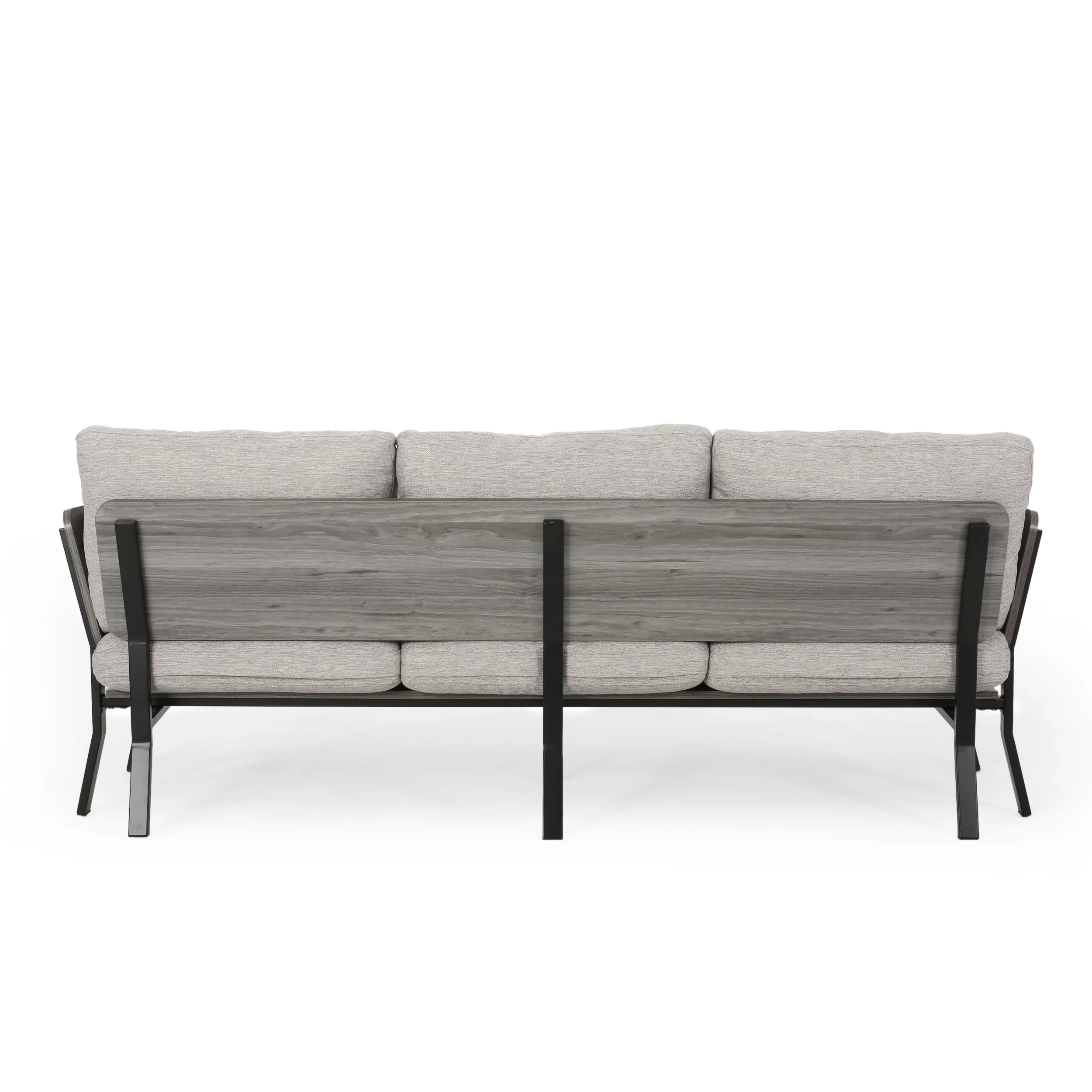 Athea Mid-Century Modern 3 Seater Wood Frame Sofa - furnishings