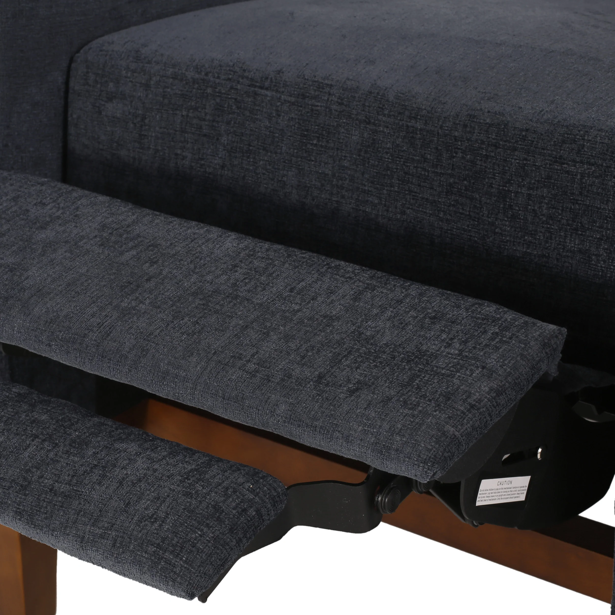 Plevna Contemporary Fabric Upholstered Pushback Recliner - furnishings