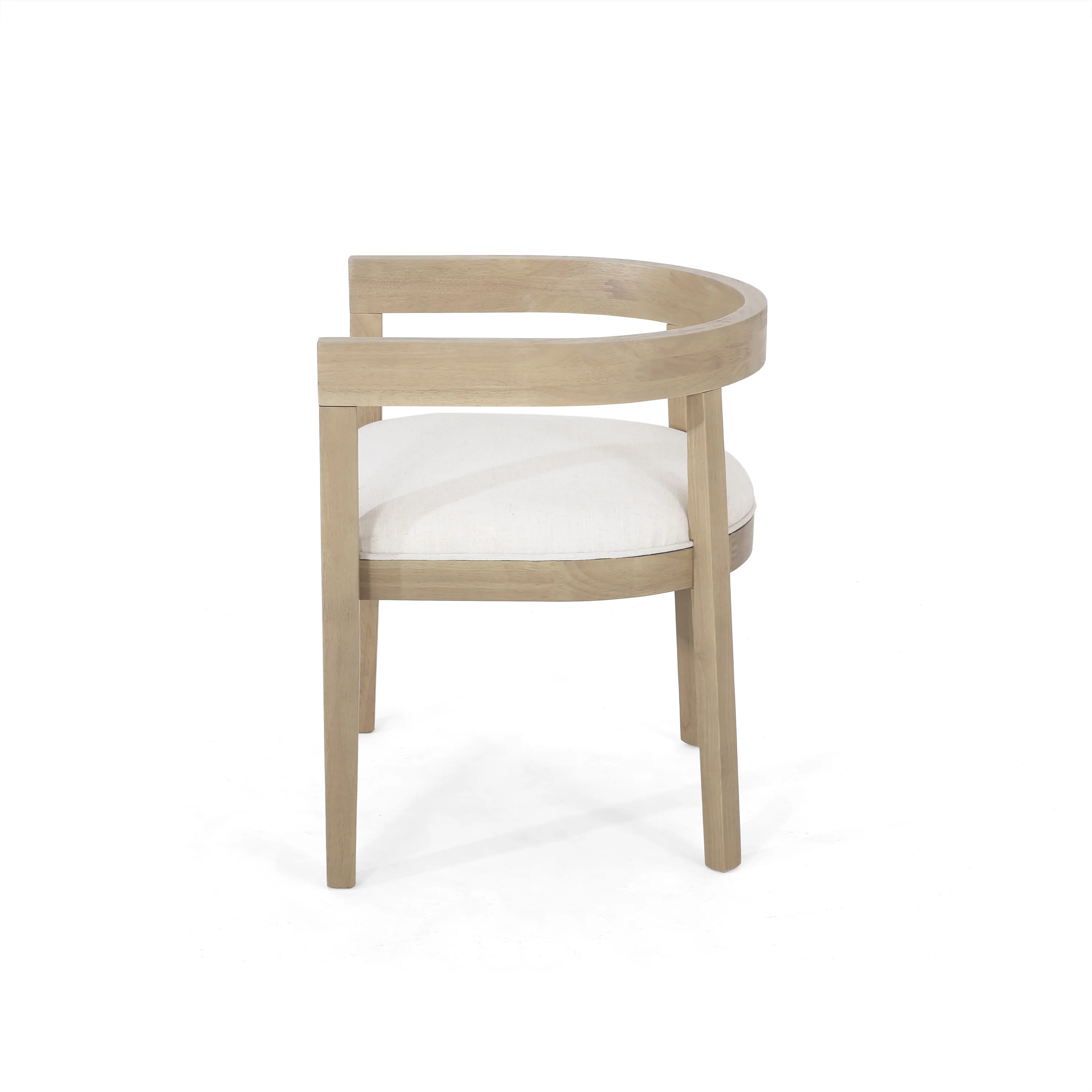Vande Fabric Upholstered Wood Tub Dining Chairs, Set of 2 - furnishings