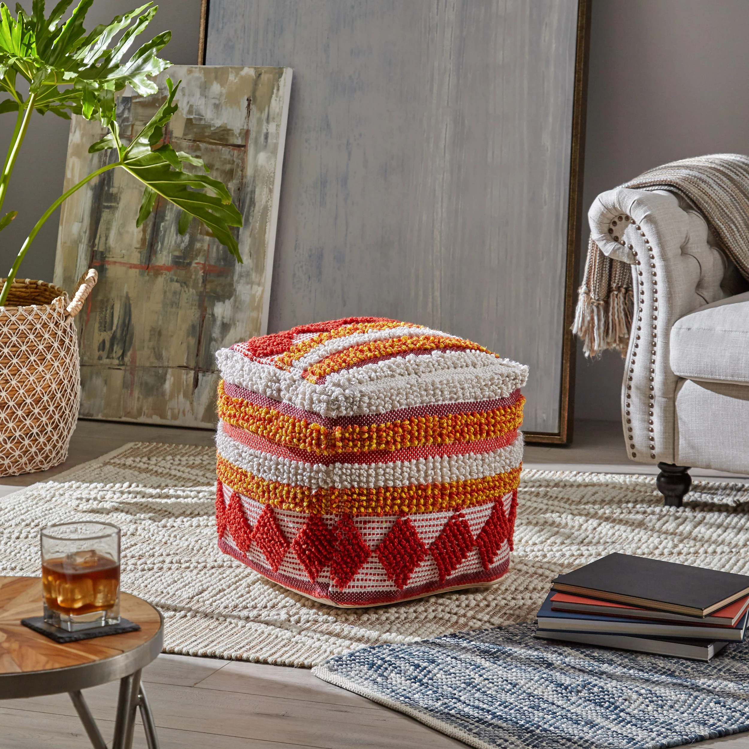 Xanthe Cube Pouf - furnishings