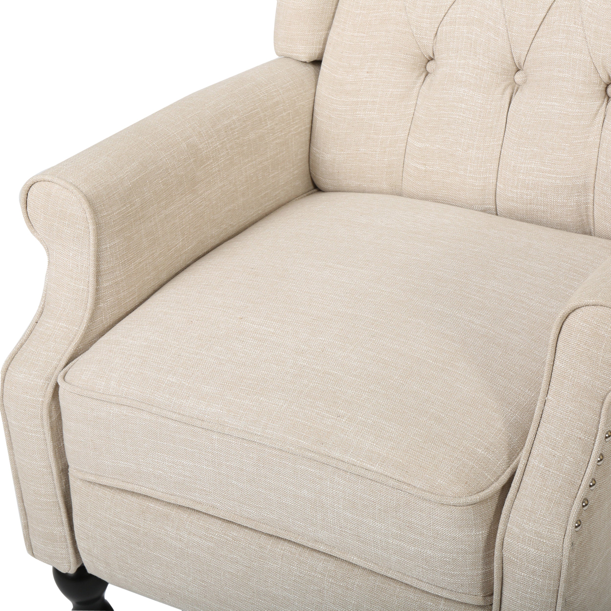 Elizabeth Contemporary Tufted Fabric Recliner (Set of 2) - furnishings