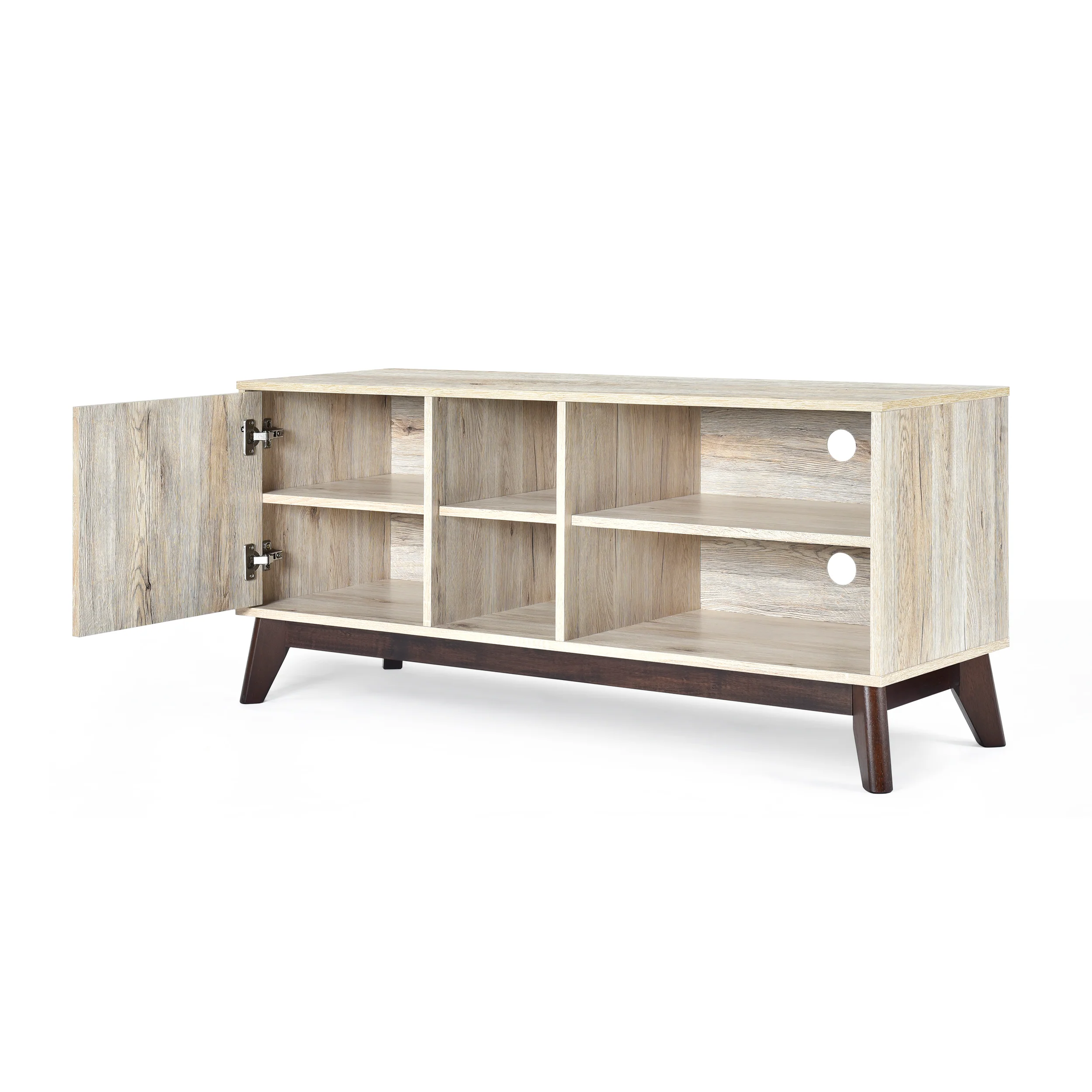 Deschutes Mid-Century Modern TV Stand with Storage - furnishings