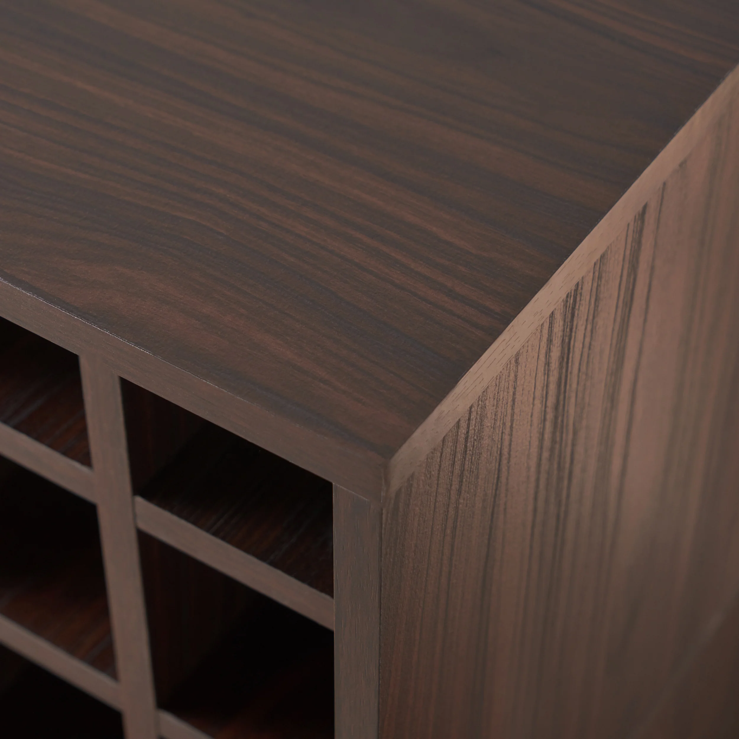 Ridgecrest Mid Century Modern Wine Rack Bar Cabinet - furnishings