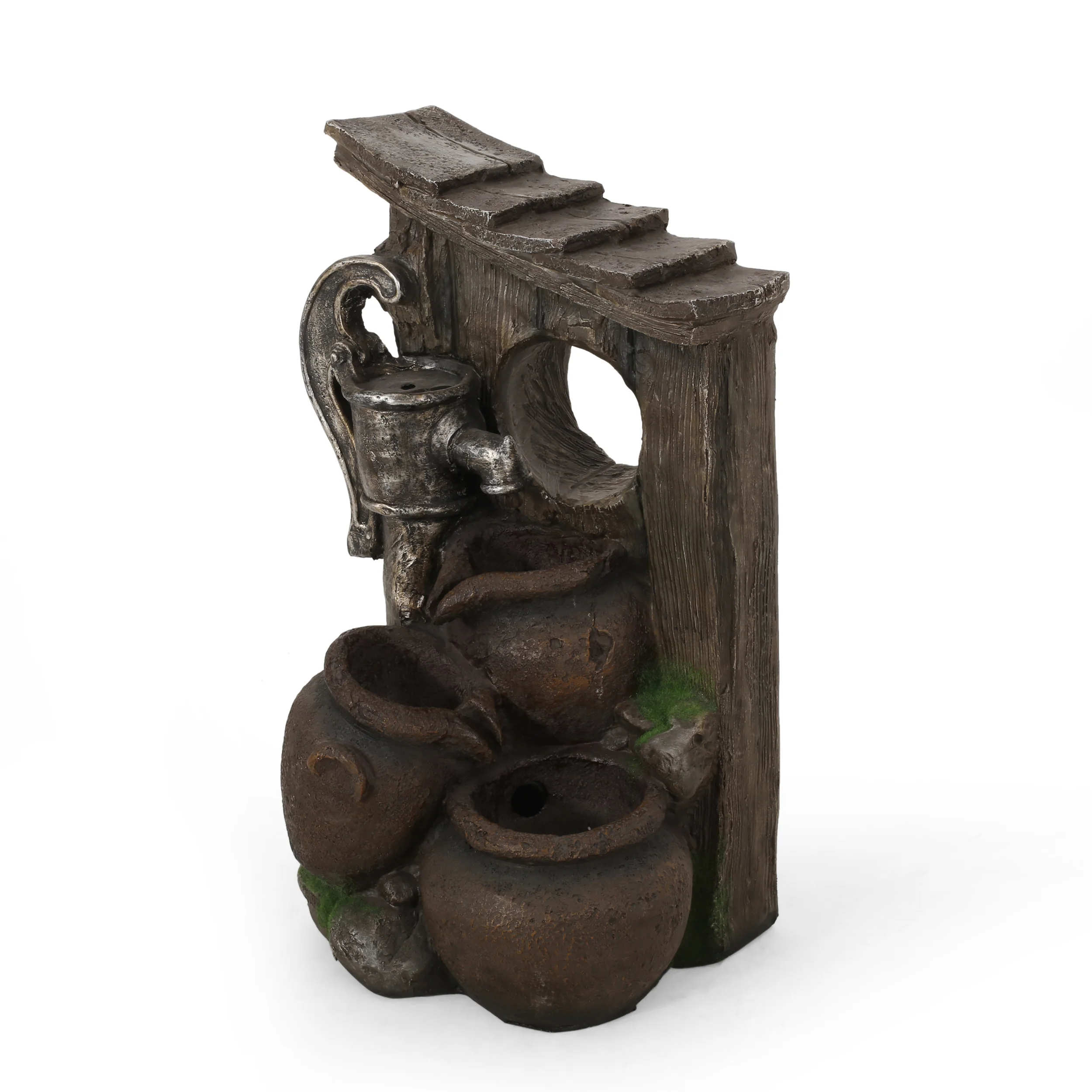Haralson Adrian Outdoor 3 Tier Jar Fountain - furnishings