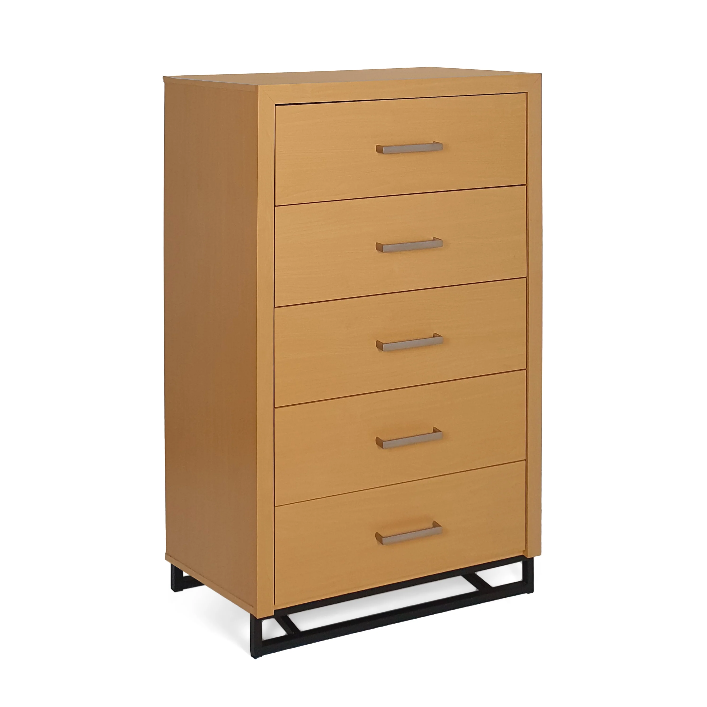Borah Contemporary Faux Wood 5 Drawer Dresser - furnishings