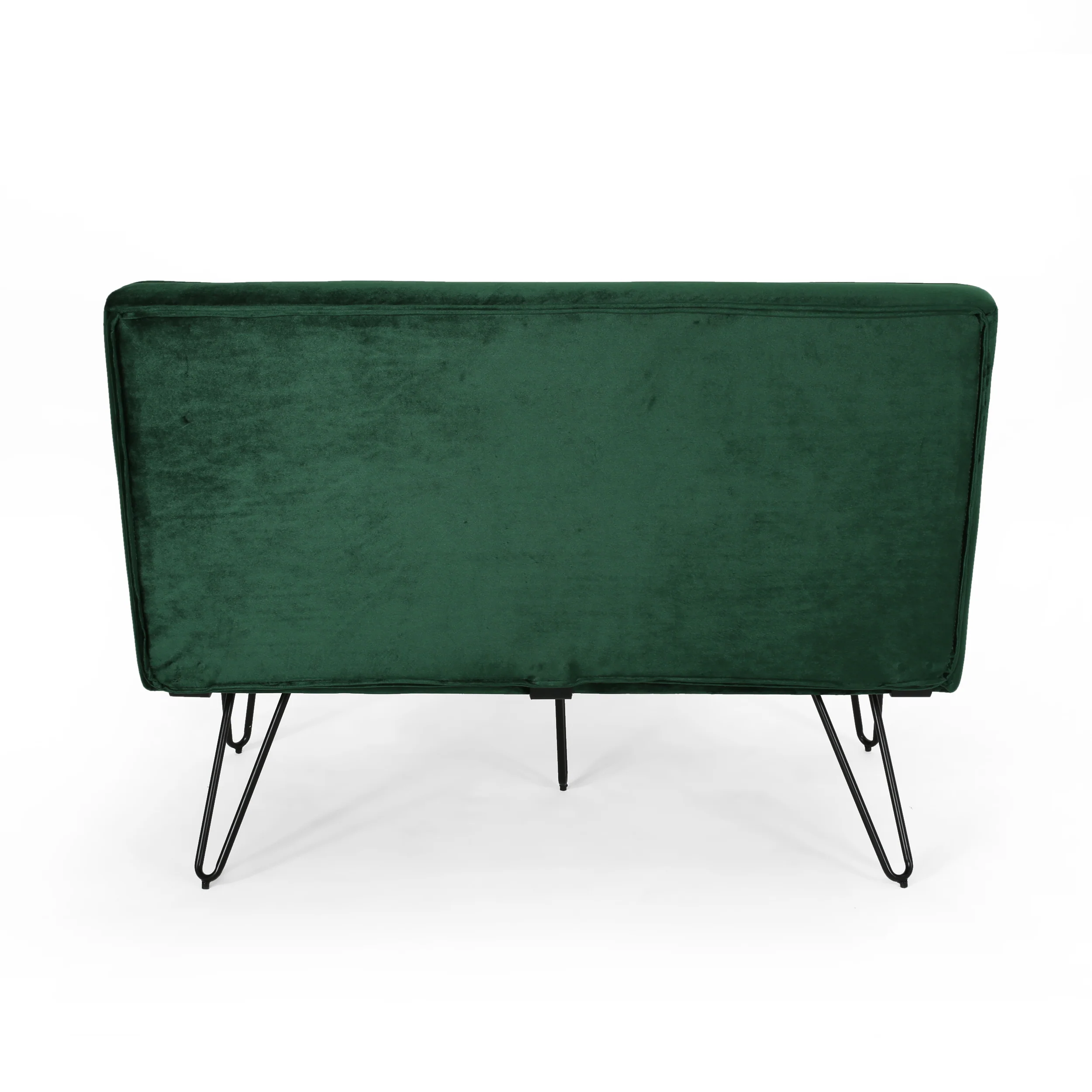 Beatrice Modern Tufted Velvet Dining Bench Settee with Hairpin Legs - furnishings