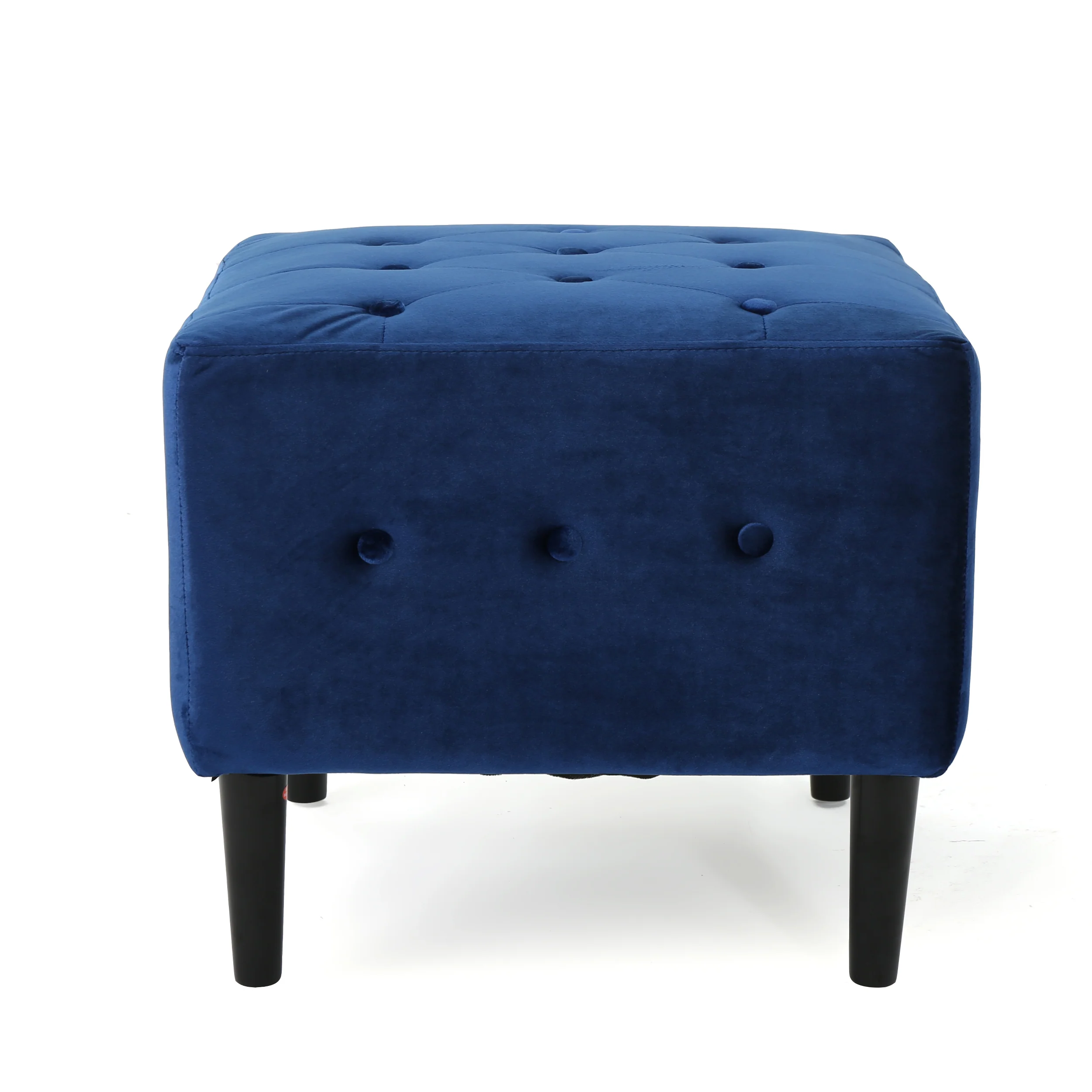 Aleena Tufted New Velvet Ottoman - furnishings