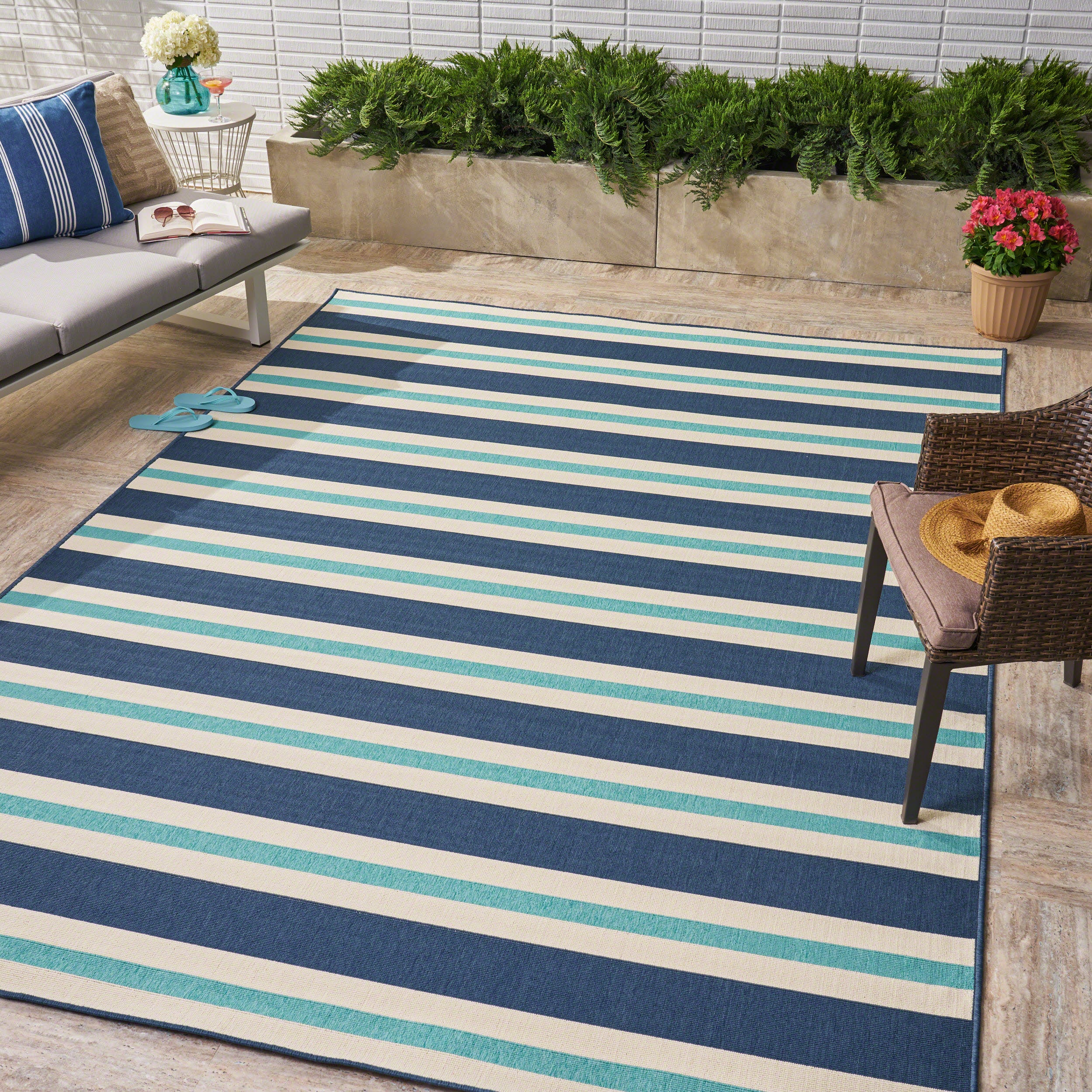 Jackie  Outdoor Geometric Area Rug - furnishings