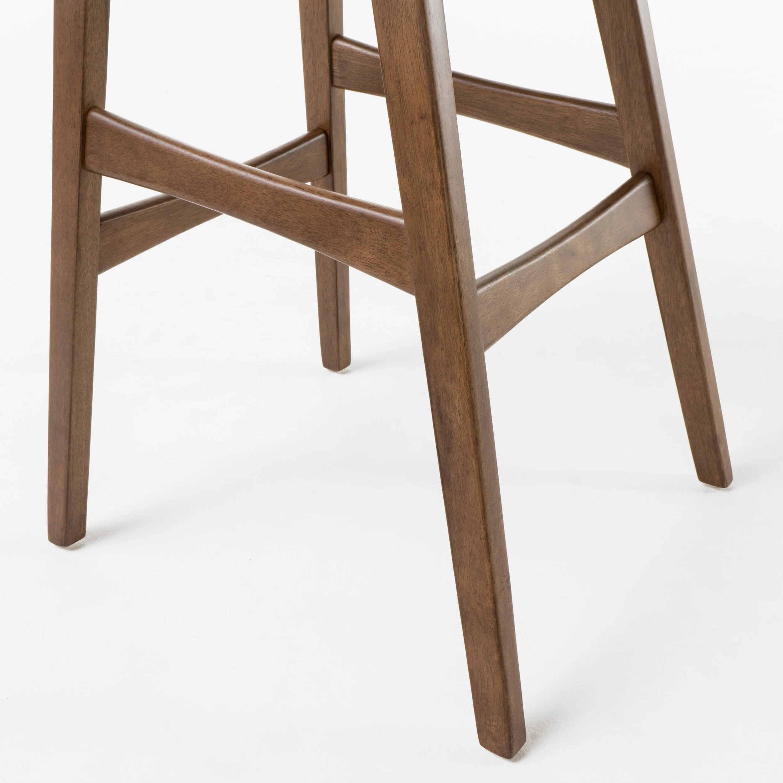 Margaret Dark Brown Leather/ Walnut Finish 30-Inch Bar Stool (Set of 2) - furnishings