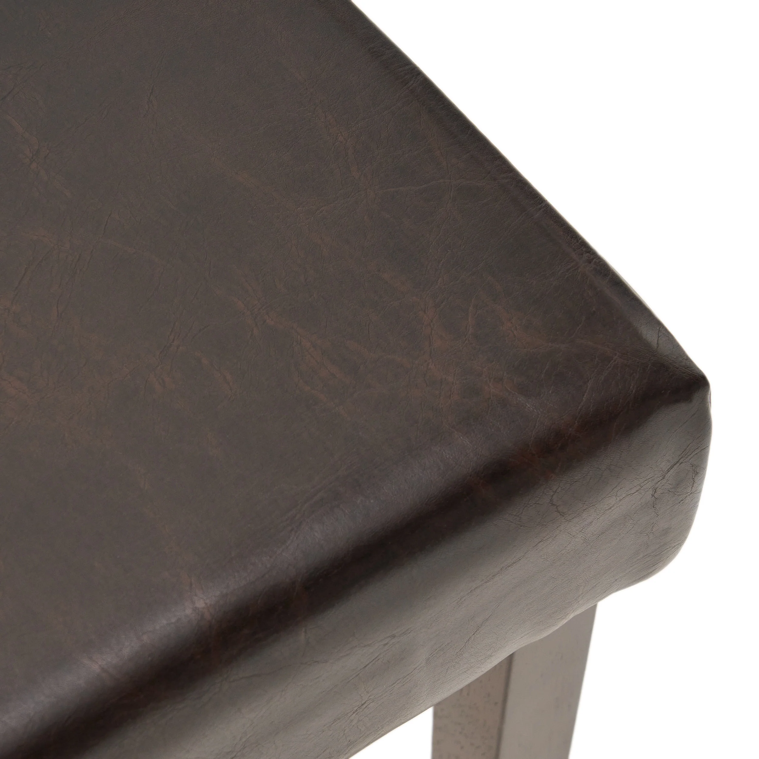 Esteban Brown Leather Parson Dining Chairs (Set of 2) - furnishings