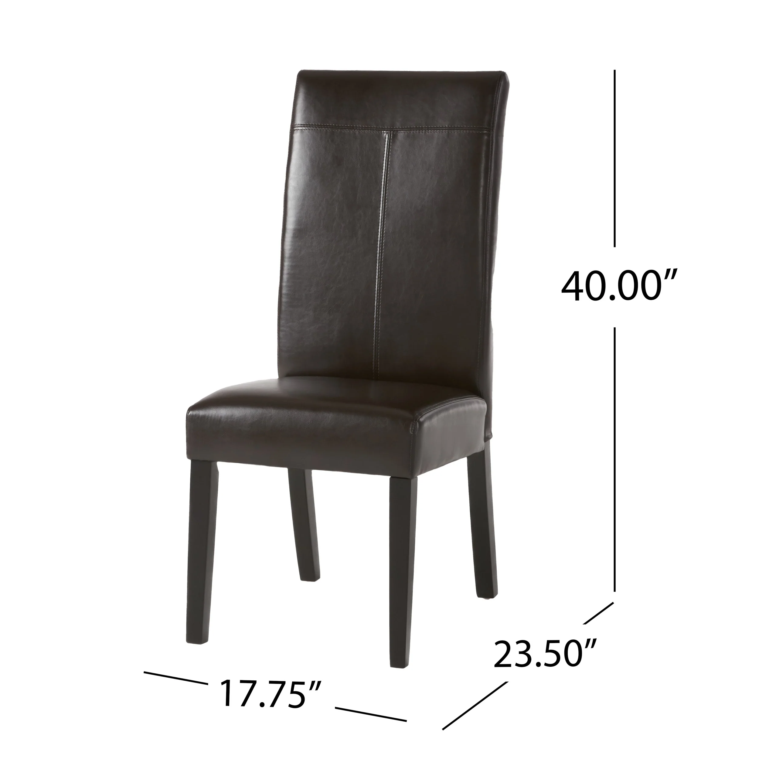 Fitzgerald Contemporary T-Stitch Upholstered Dining Chairs (Set of 2) - furnishings