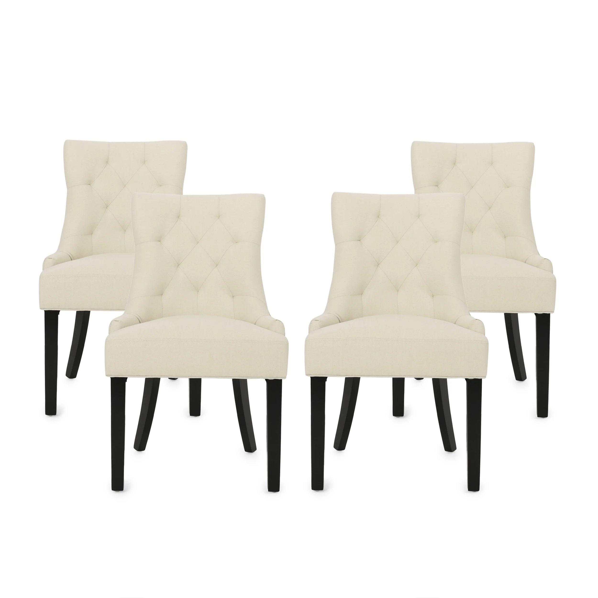 Stacy Hourglass Fabric Dining Chairs (Set of 4) - furnishings
