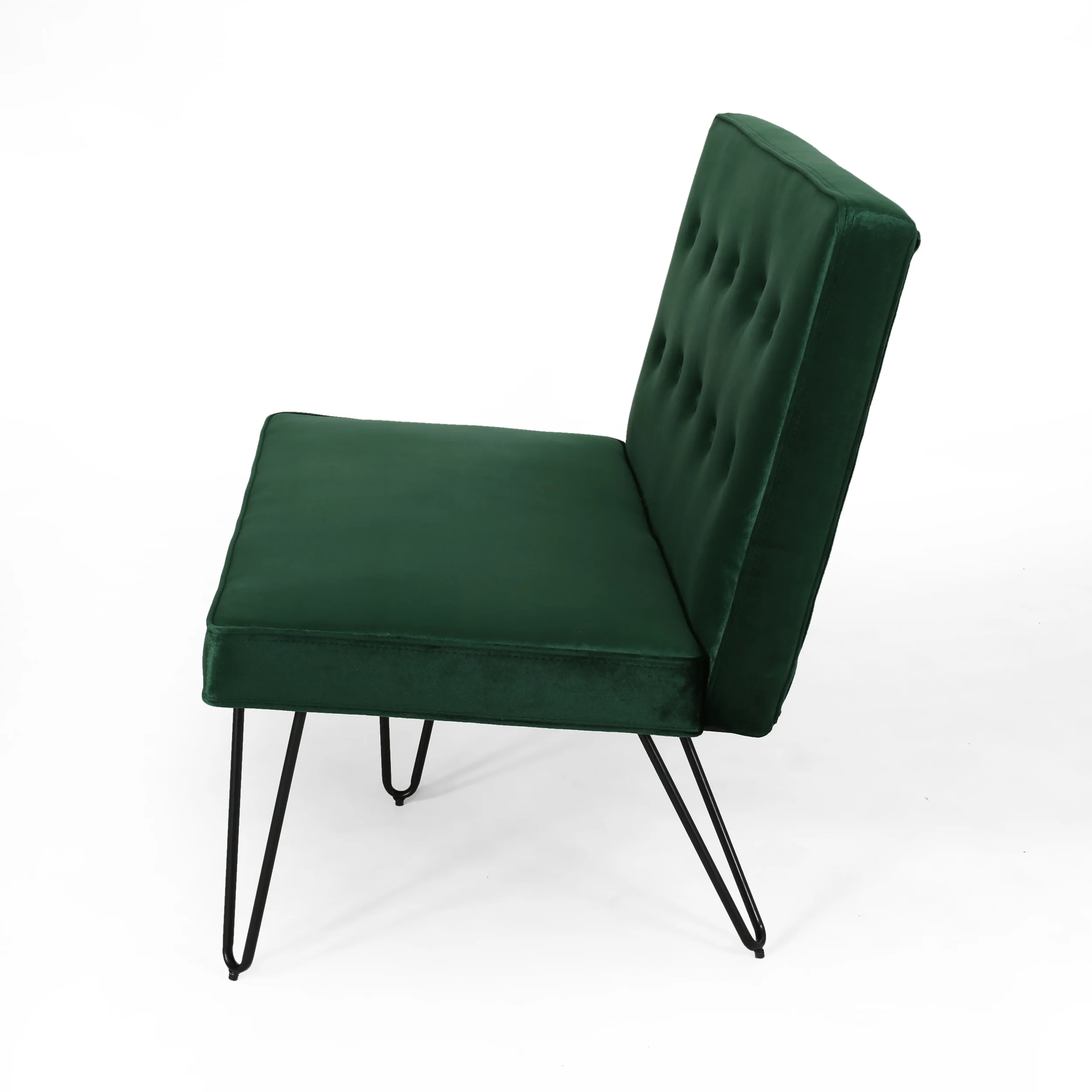 Beatrice Modern Tufted Velvet Dining Bench Settee with Hairpin Legs - furnishings
