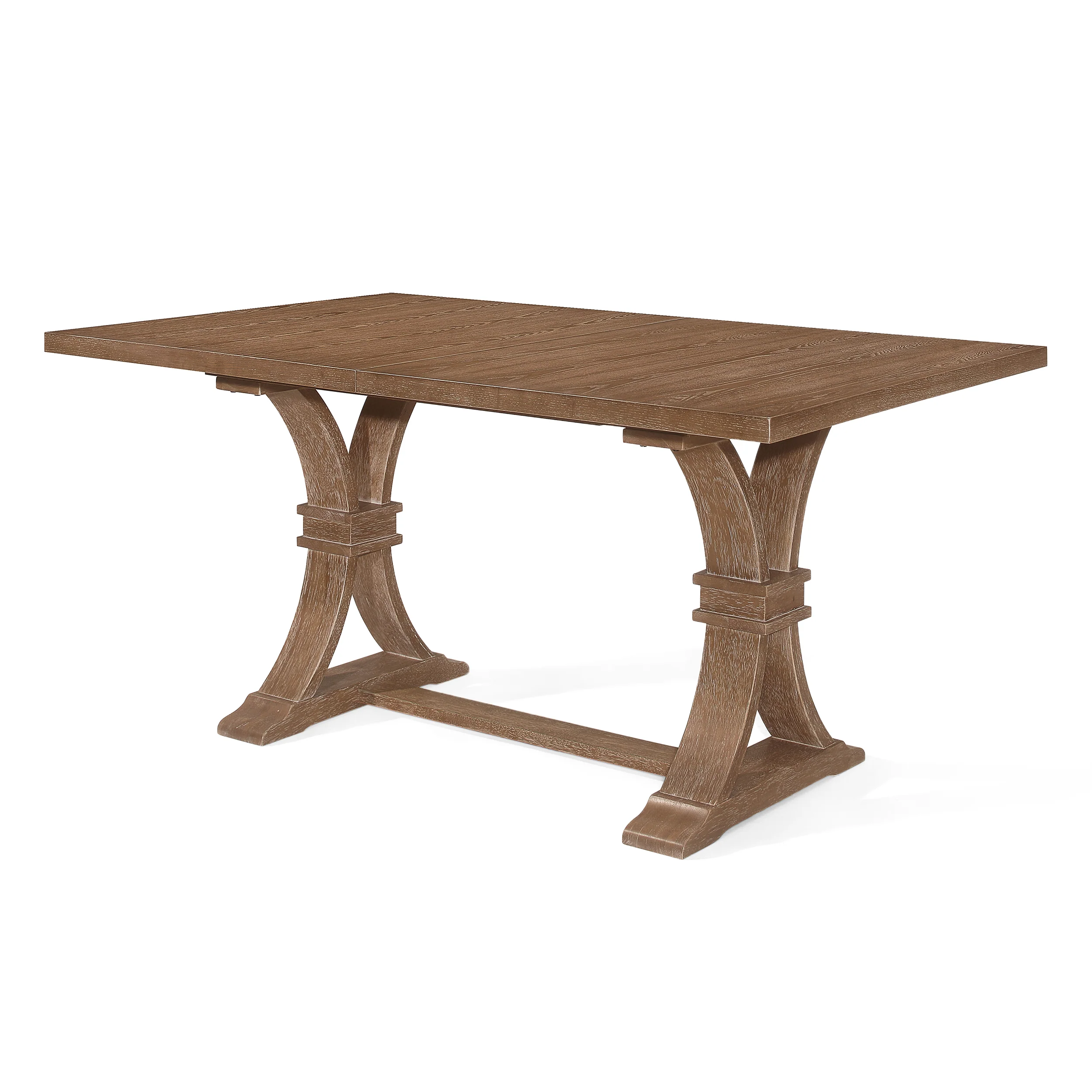 Luoma Rustic Wood Expandable Dining Table - furnishings