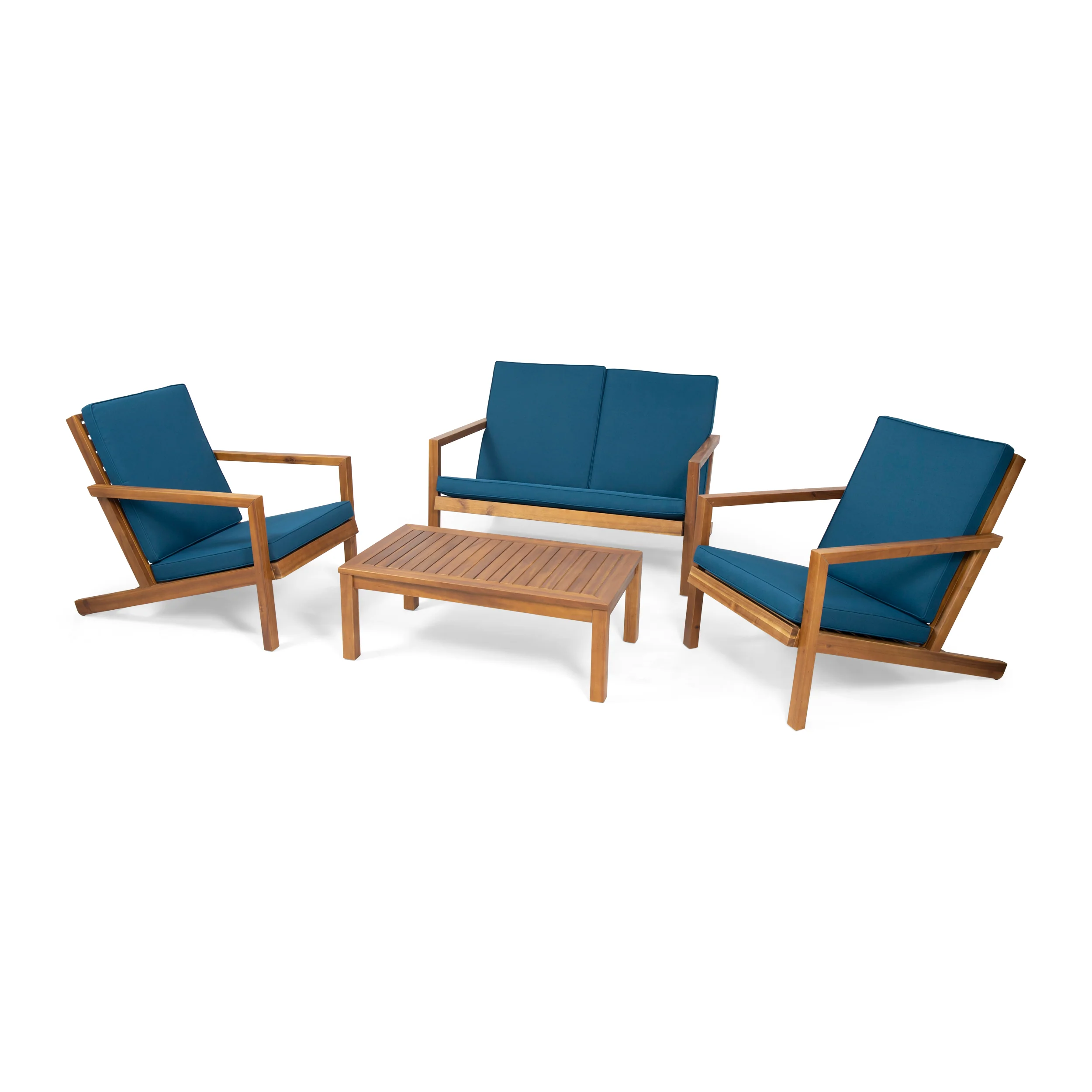 Camryn Outdoor 4 Seater Chat Set with Cushions - furnishings