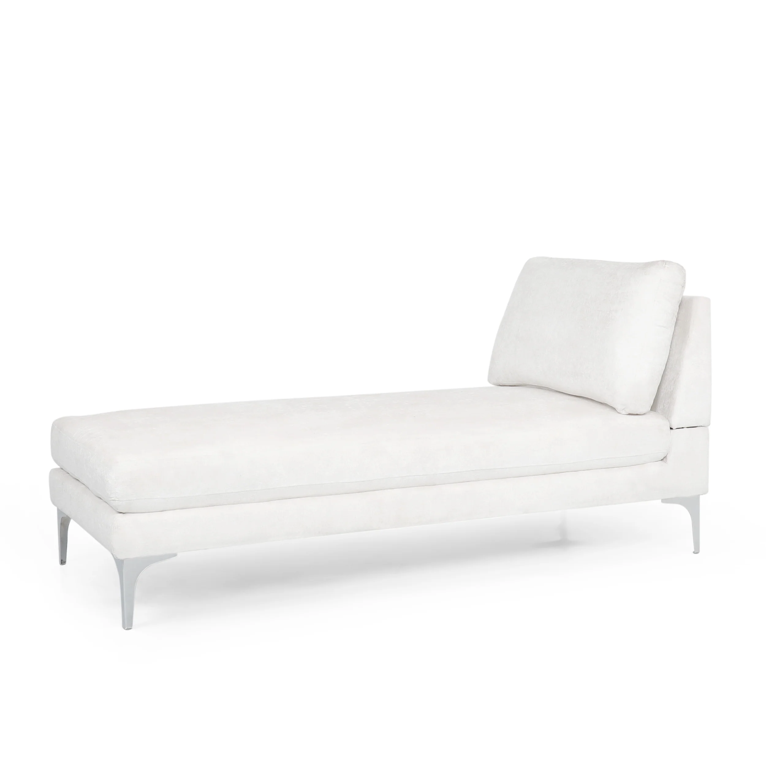 Makenleigh Contemporary Fabric Chaise Lounge - furnishings