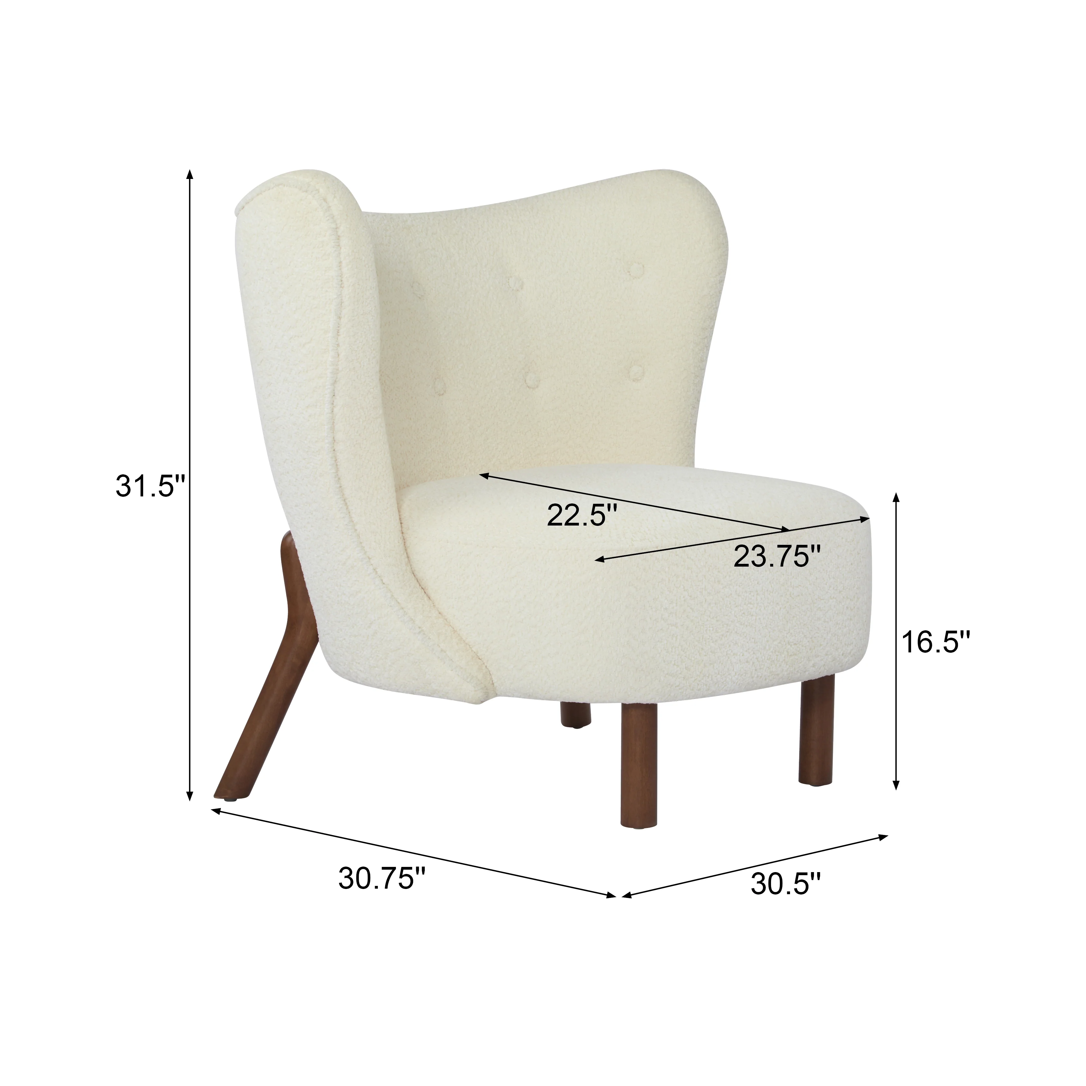 Ariae Birch Modern Upholstered Club Chair - furnishings