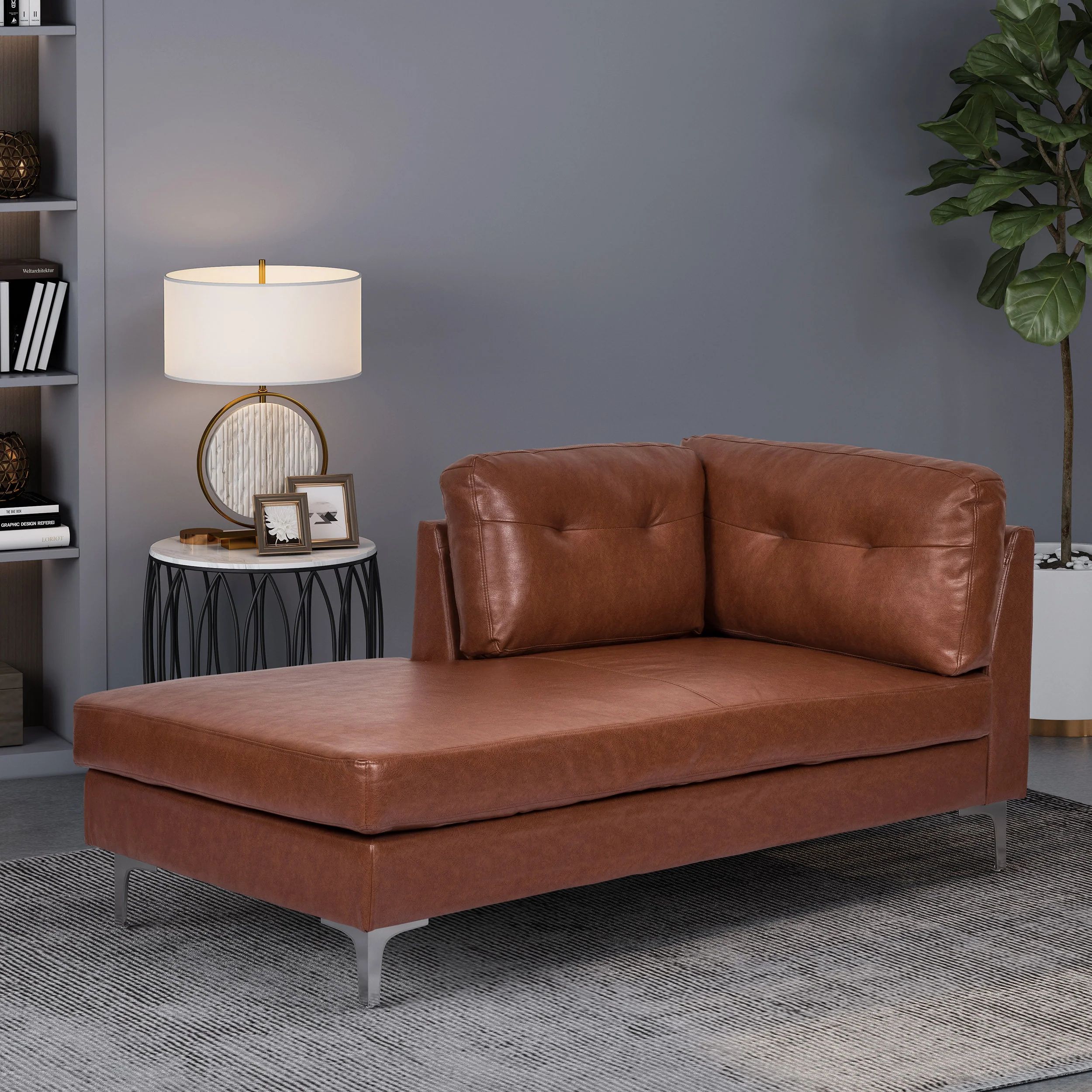 Dillonvale Contemporary Upholstered Chaise Lounge - furnishings