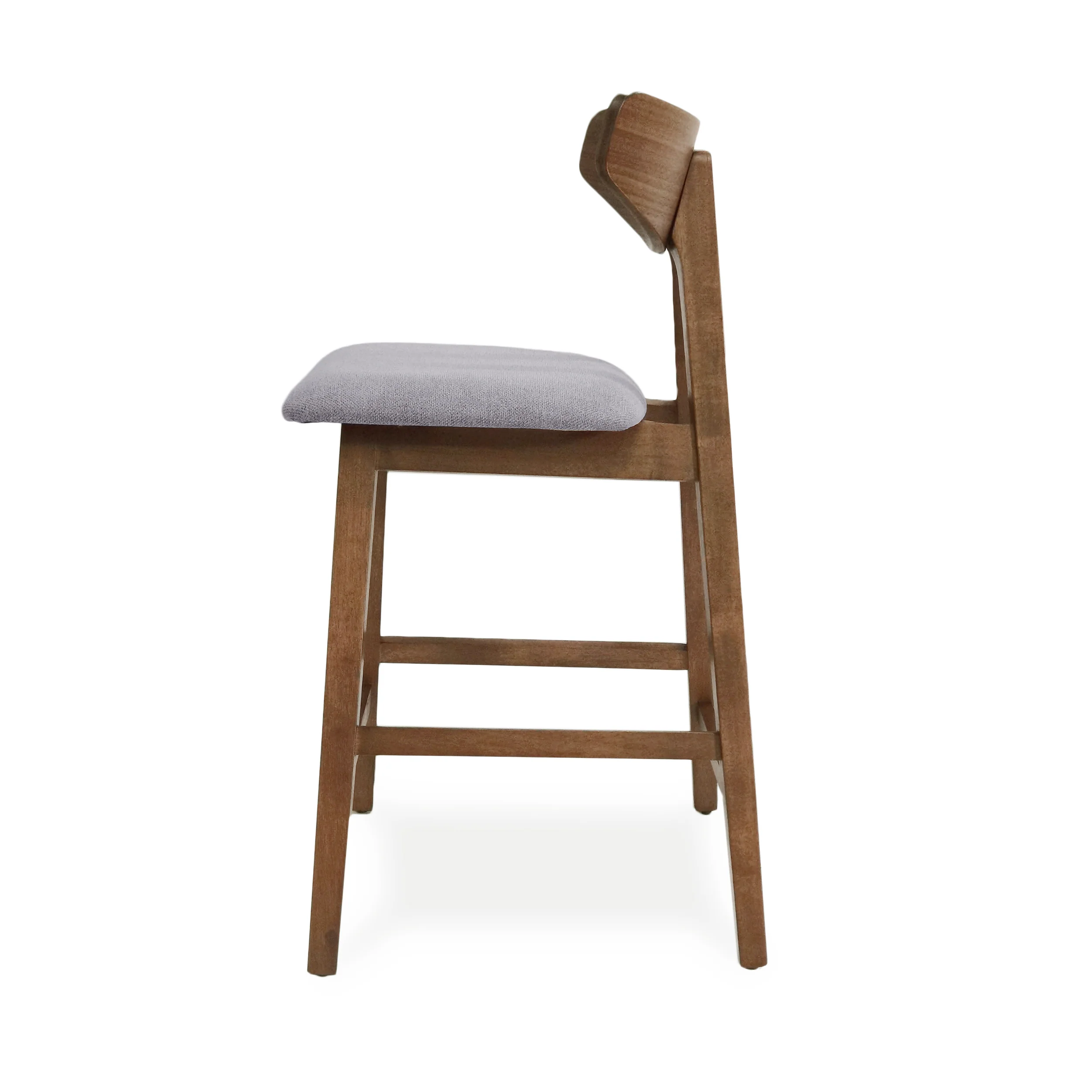 Sunapee Mid Century Modern Fabric Upholstered Wood 25 Inch Counter Stools (Set of 2) - furnishings